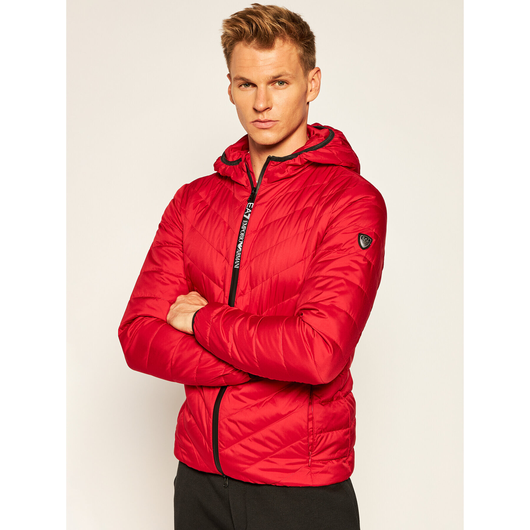 EA7 Emporio Armani Pehelykabát 8NPB07 PNE1Z 1450 Piros Regular Fit - Pepit.hu