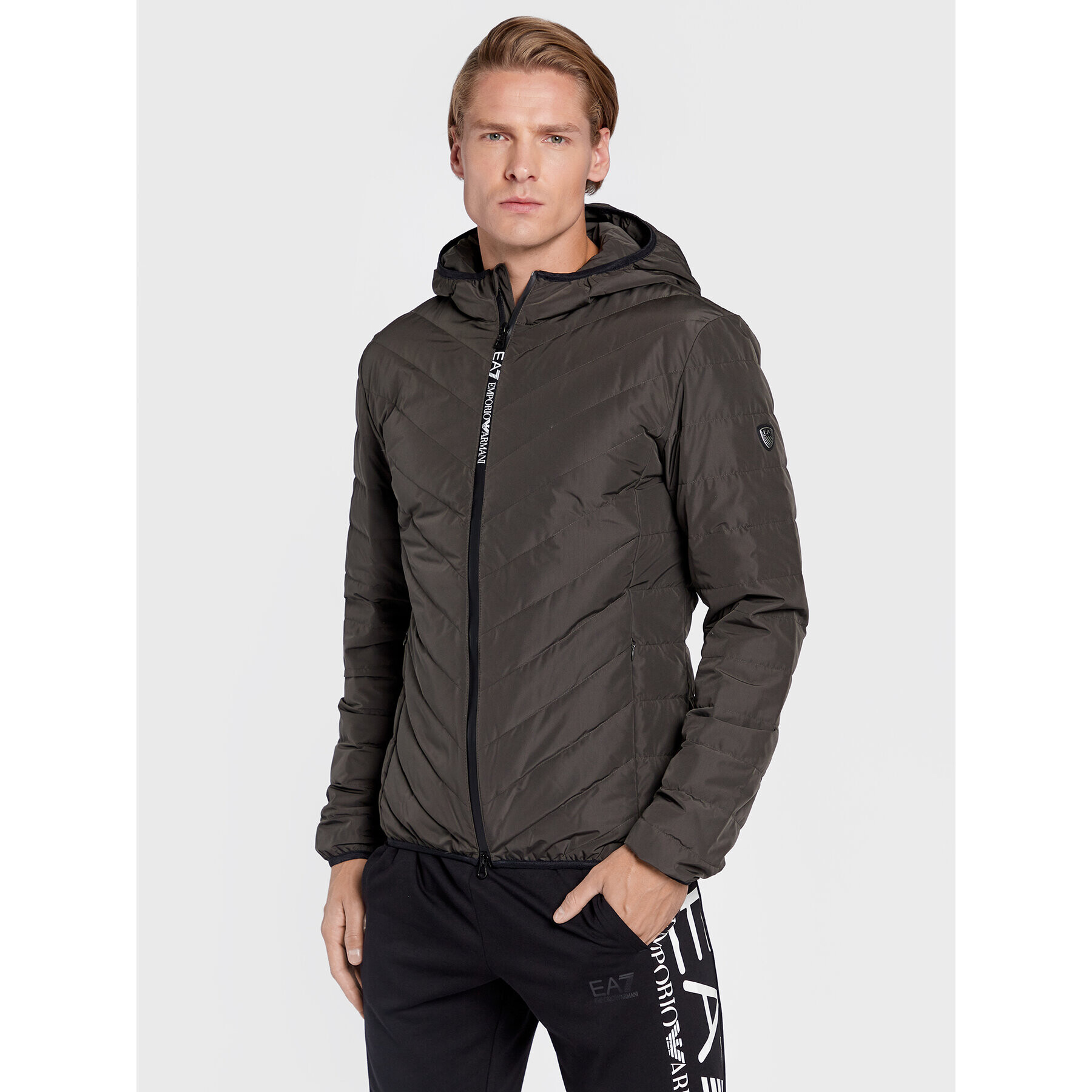 EA7 Emporio Armani Pehelykabát 8NPB07 PNE1Z 1866 Zöld Regular Fit - Pepit.hu