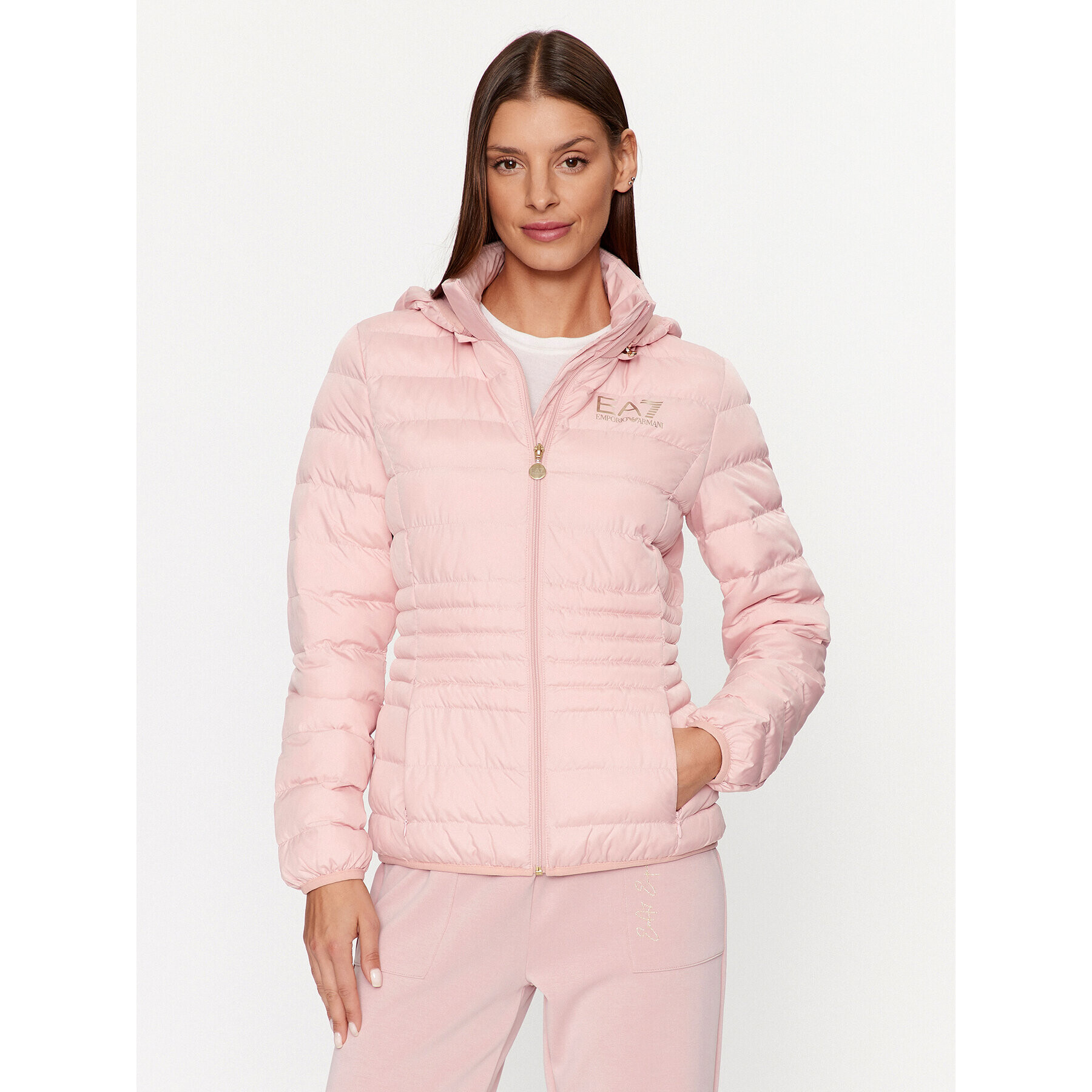 EA7 Emporio Armani Pehelykabát 8NTB23 TNF8Z 0416 Rózsaszín Regular Fit - Pepit.hu