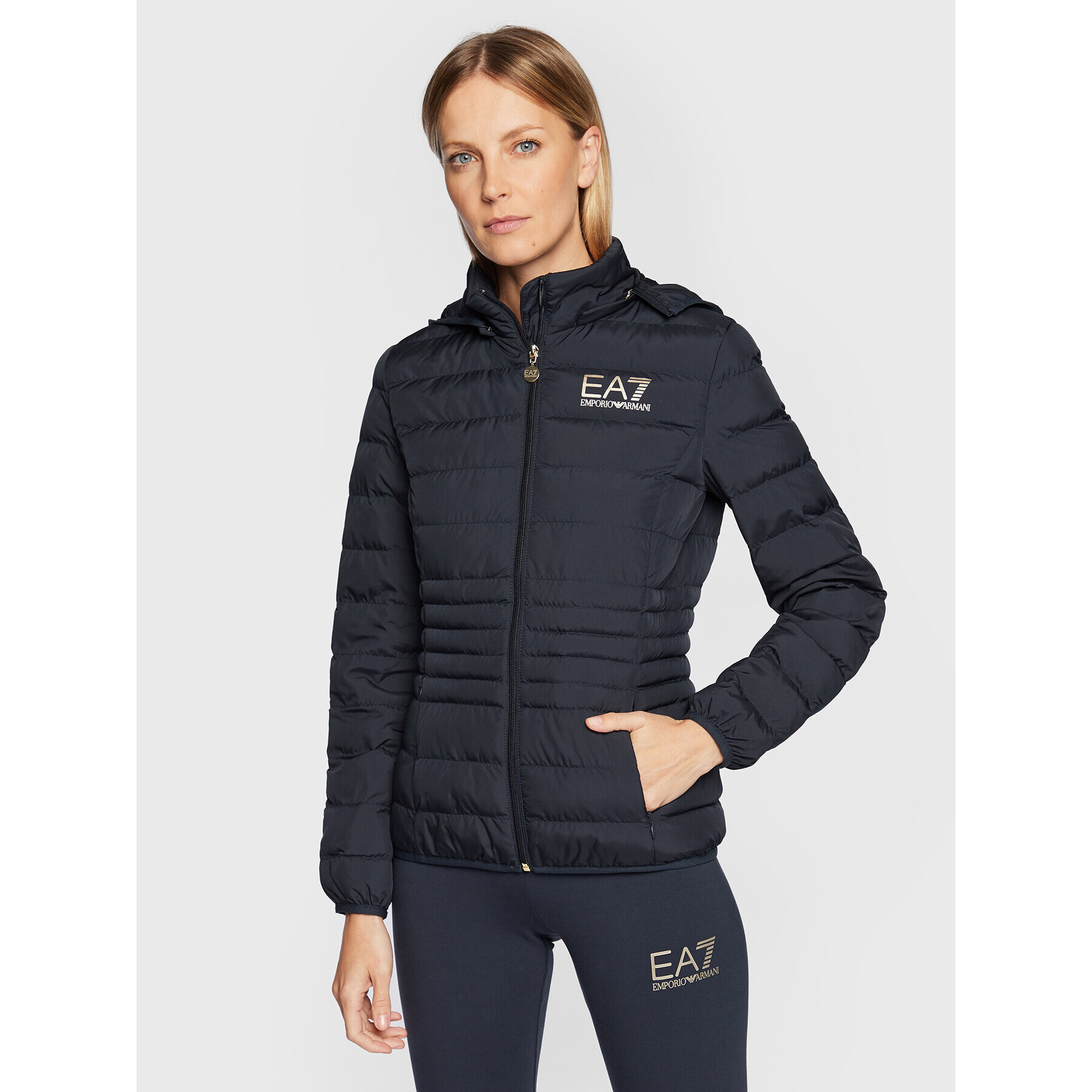 EA7 Emporio Armani Pehelykabát 8NTB23 TNF8Z 0540 Sötétkék Regular Fit - Pepit.hu