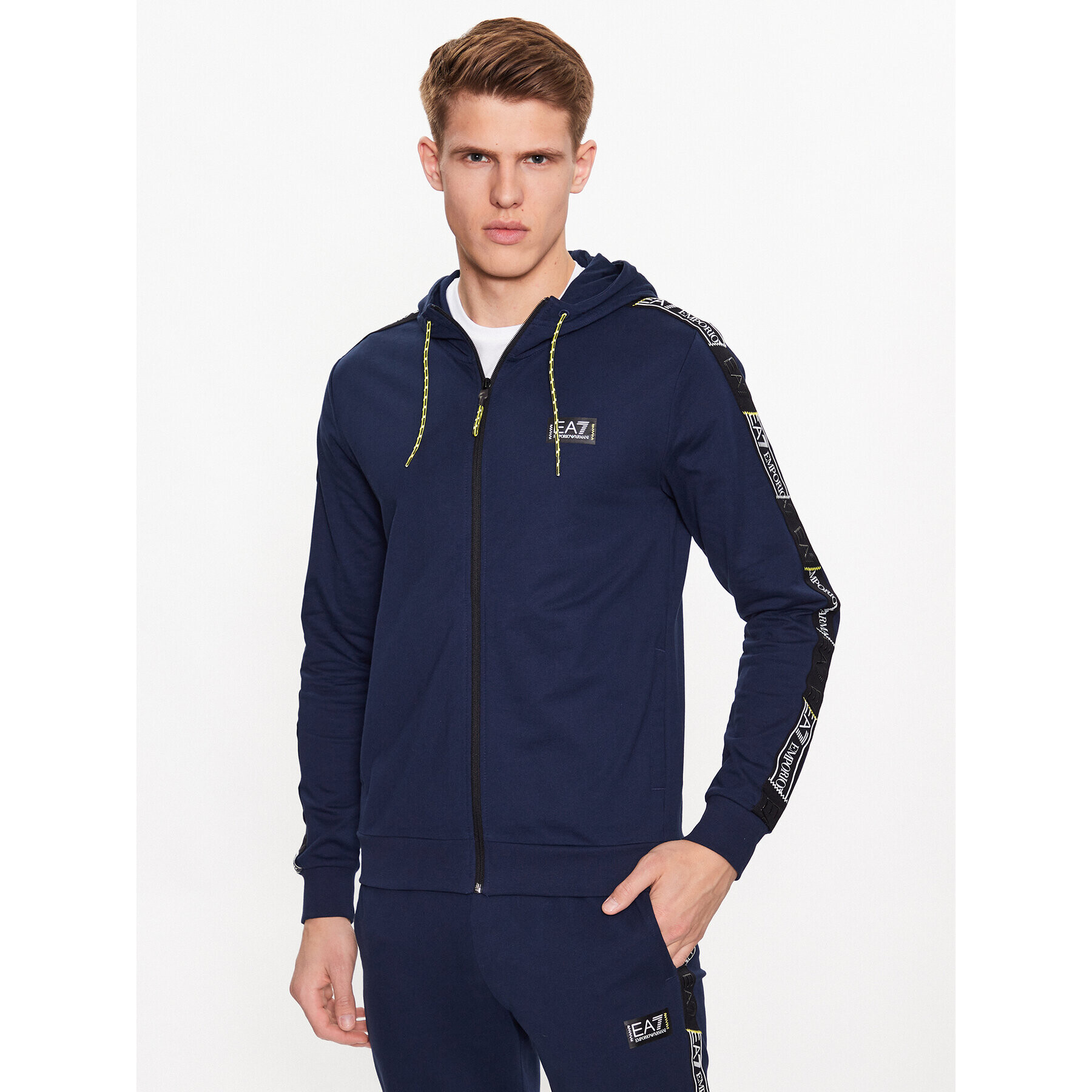 EA7 Emporio Armani Pulóver 3RPM09 PJ05Z 1554 Sötétkék Regular Fit - Pepit.hu