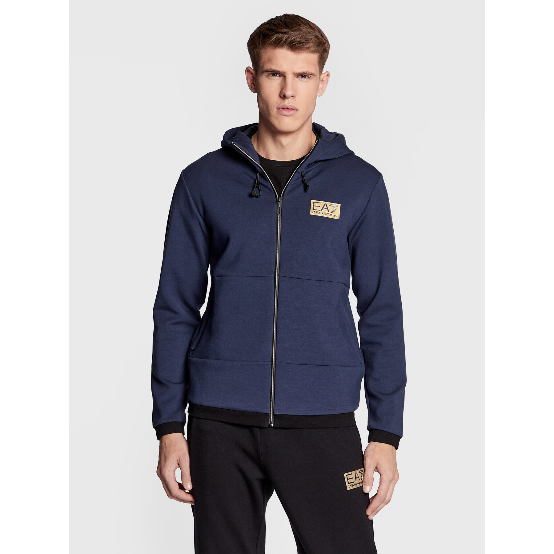 EA7 Emporio Armani Pulóver 6LPM29 PJHVZ 1554 Sötétkék Regular Fit - Pepit.hu