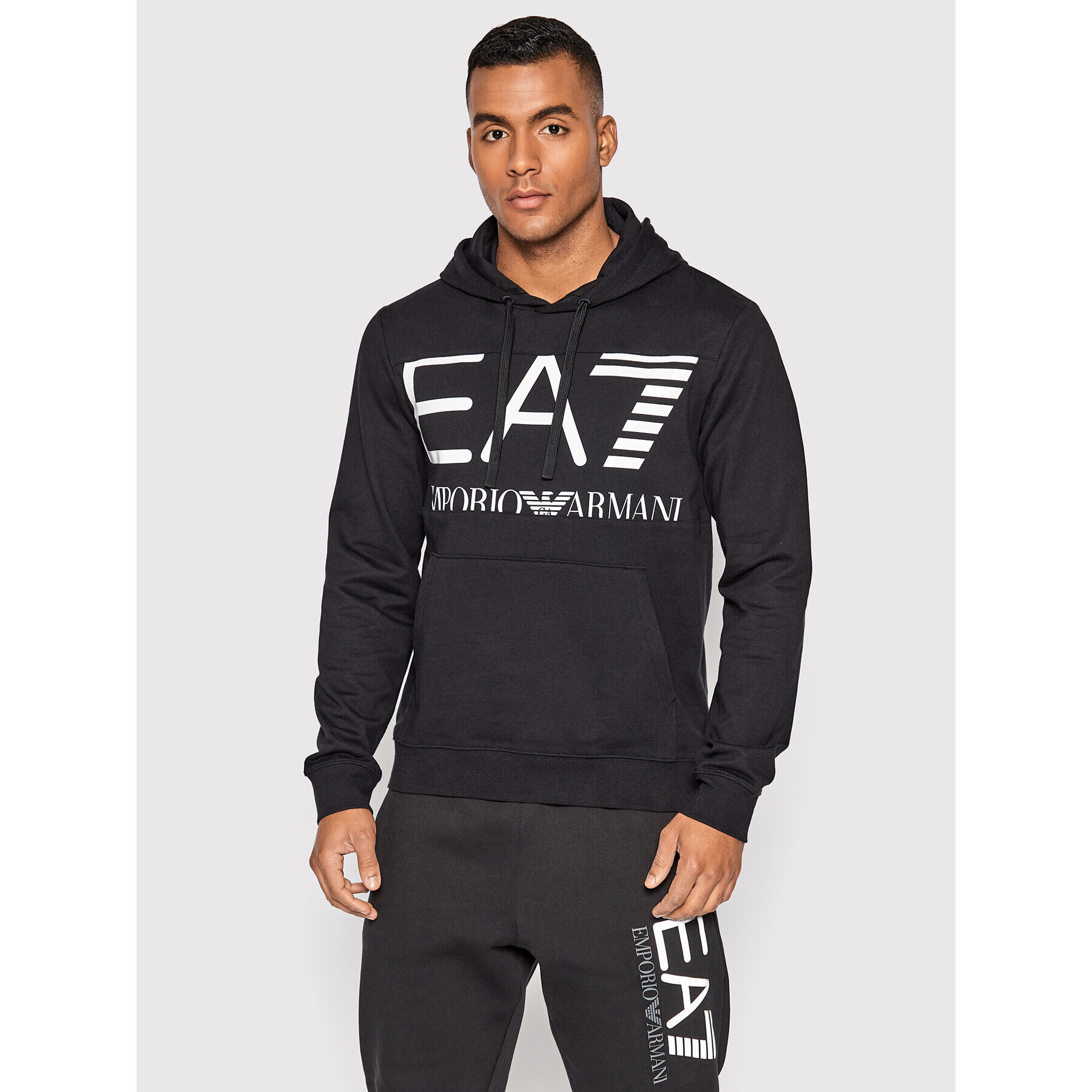 EA7 Emporio Armani Pulóver 6LPM52 PJFGZ 1200 Fekete Regular Fit - Pepit.hu