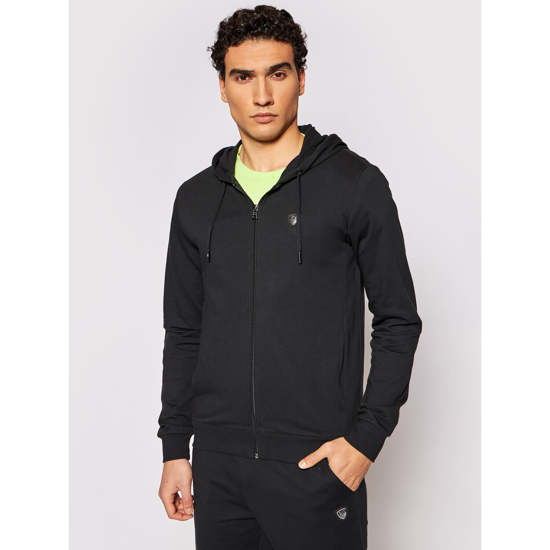 EA7 Emporio Armani Pulóver 8NPM15 PJ05Z 1200 Fekete Regular Fit - Pepit.hu