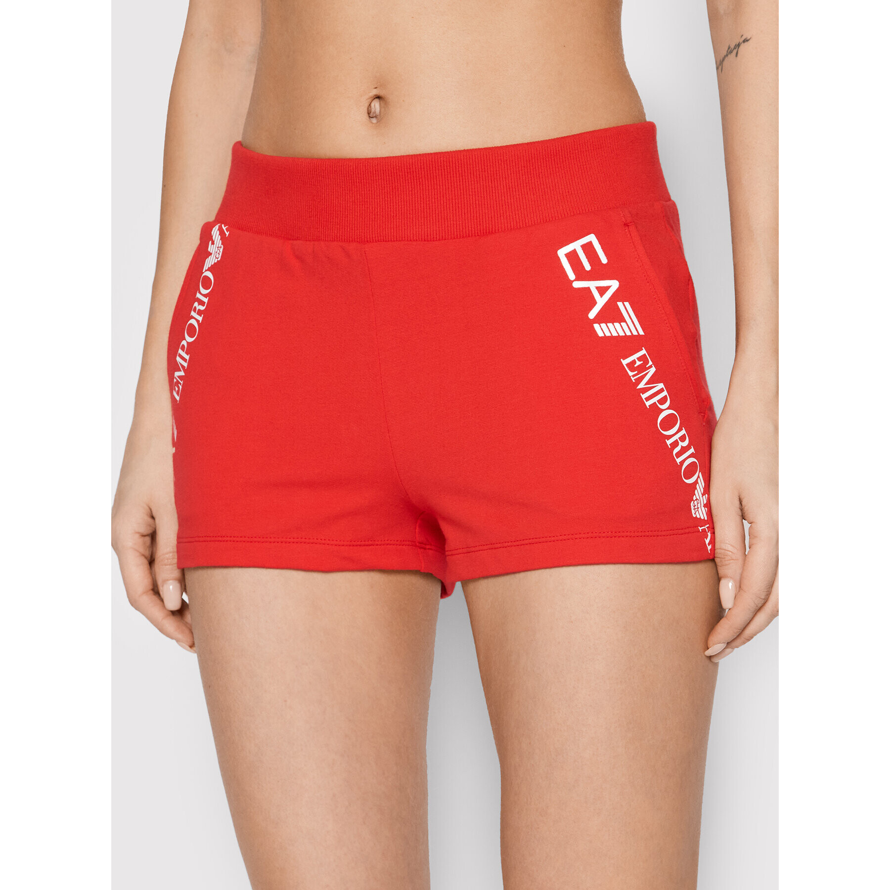 EA7 Emporio Armani Sport rövidnadrág 3LTS54 TJCQZ 1465 Piros Regular Fit - Pepit.hu