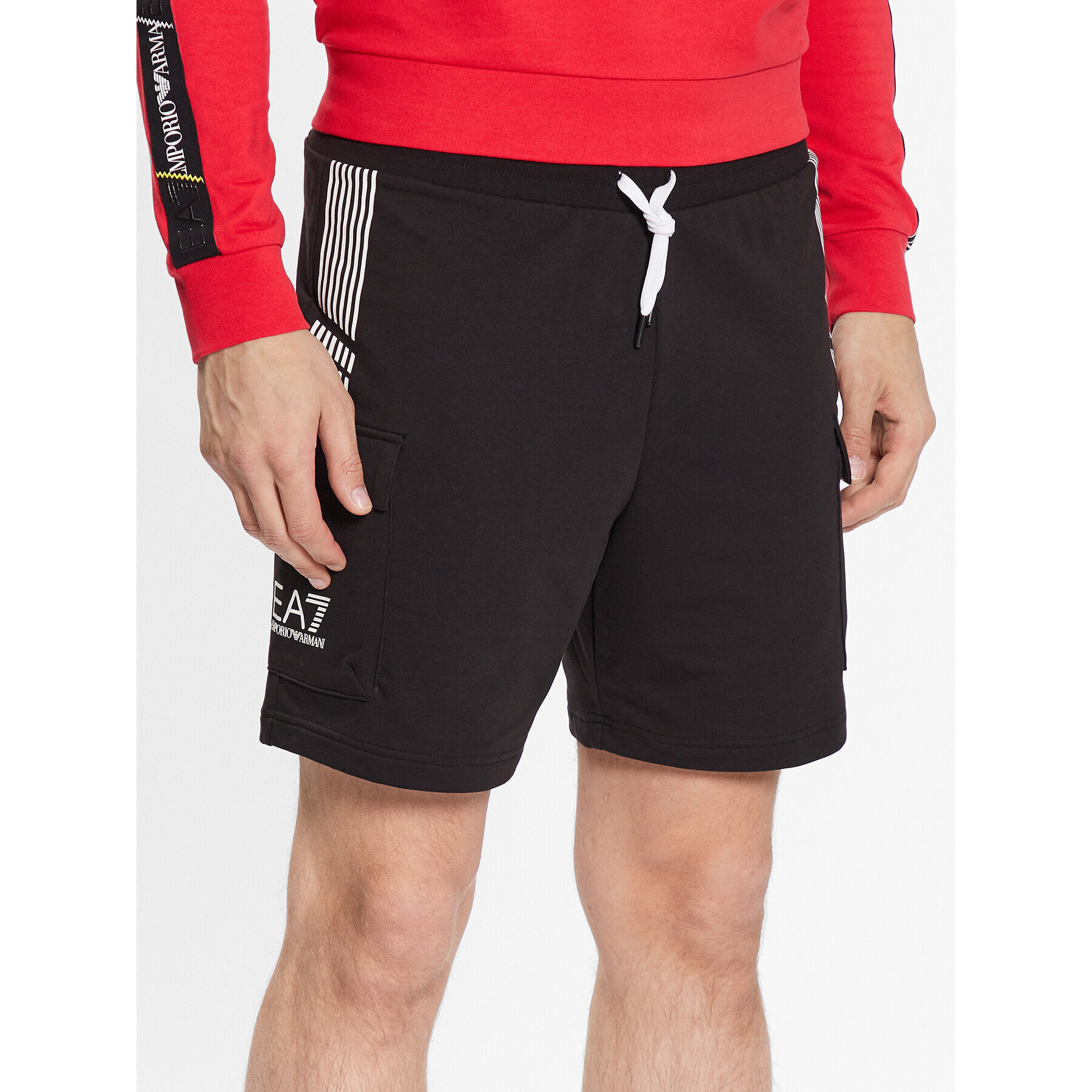 EA7 Emporio Armani Sport rövidnadrág 3RPS55 PJLIZ 1200 Fekete Regular Fit - Pepit.hu