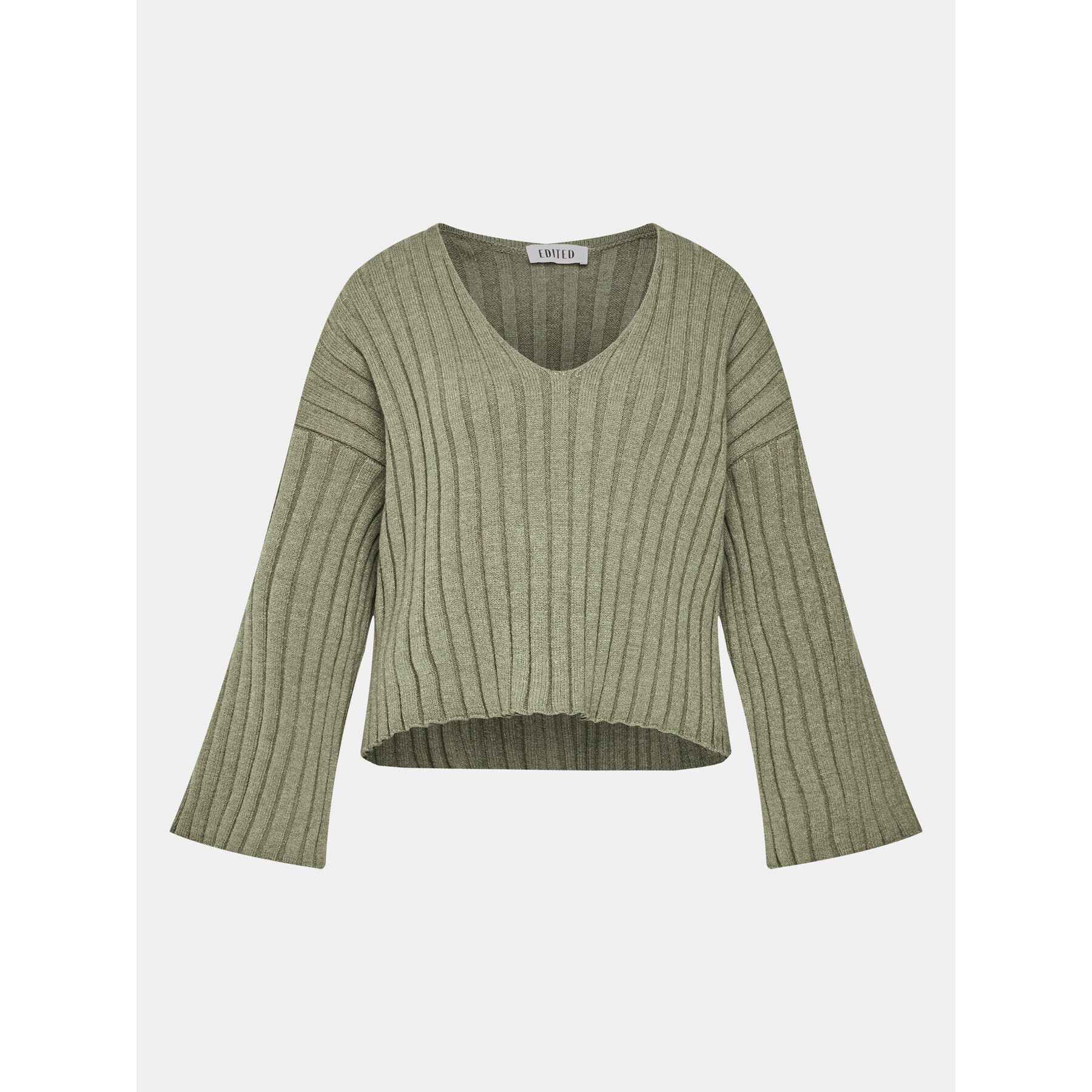 Edited Sweater Thamara Khaki Oversize - Pepit.hu