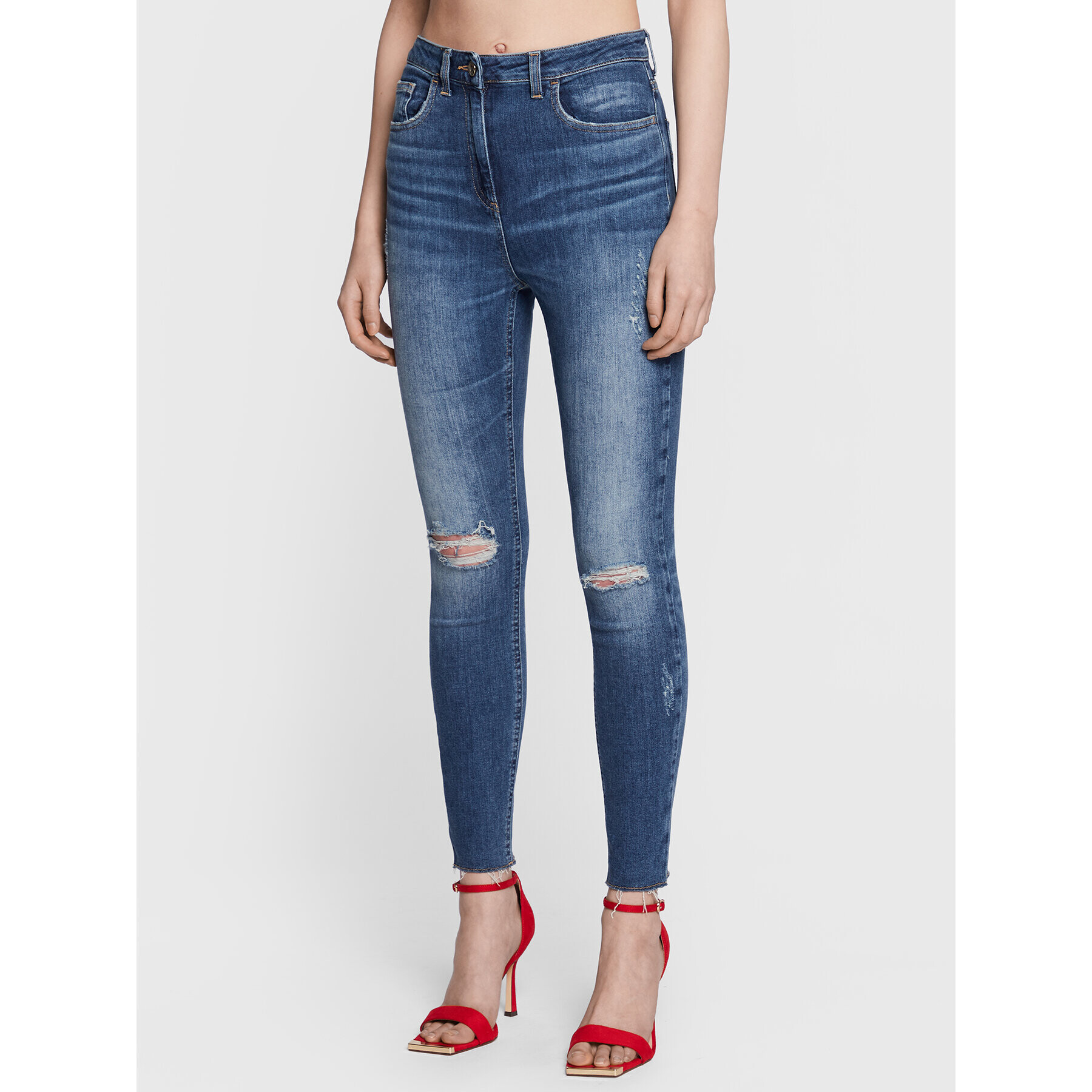 Elisabetta Franchi Farmer PJ-74I-31E2-V320 Sötétkék Skinny Fit - Pepit.hu