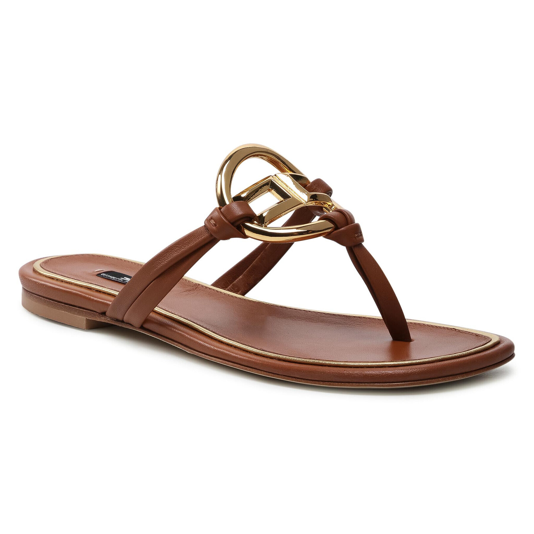 Elisabetta Franchi Flip-flops SA-09F-13E2-V310 Barna - Pepit.hu