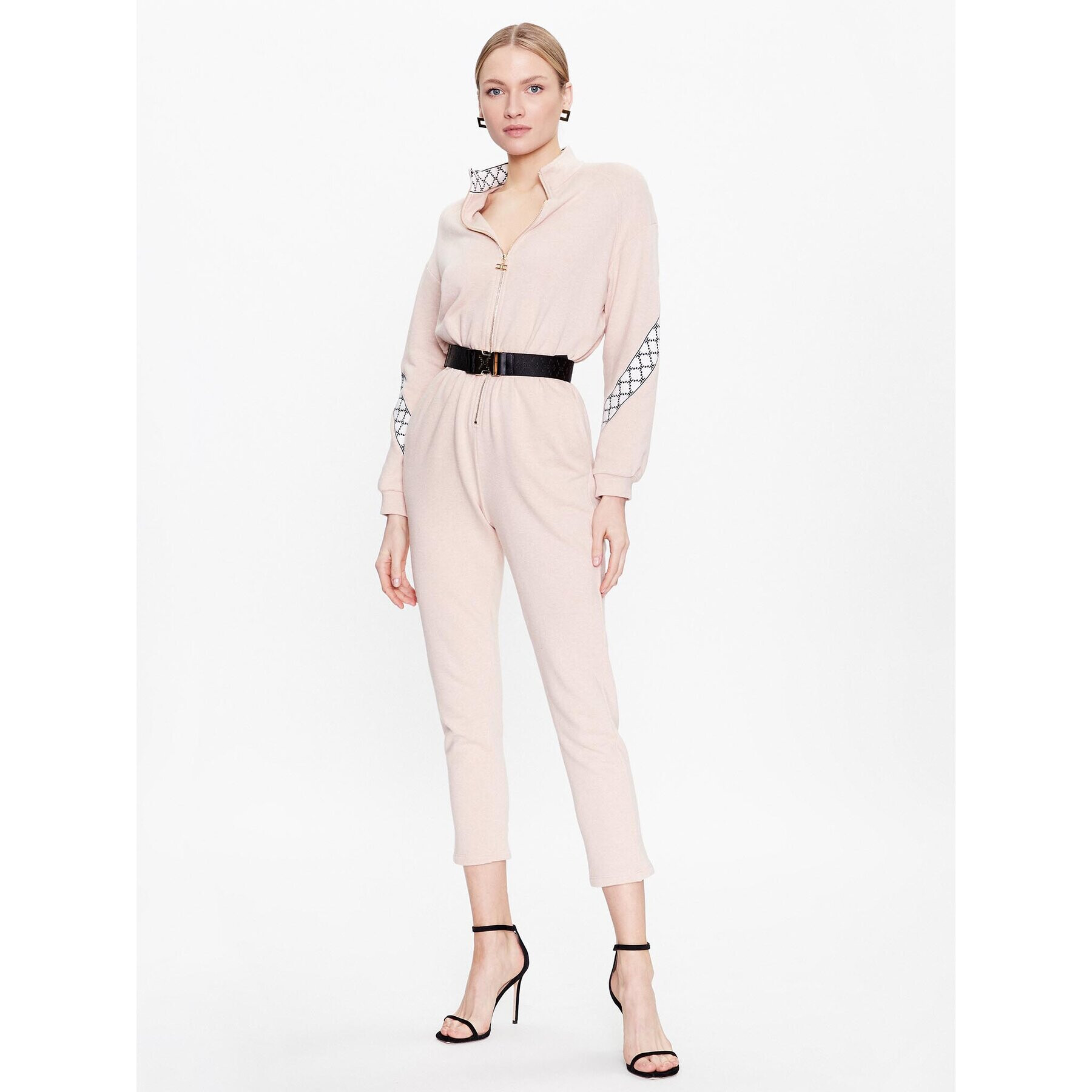 Elisabetta Franchi Kezeslábas TU-022-31E2-V490 Bézs Regular Fit - Pepit.hu