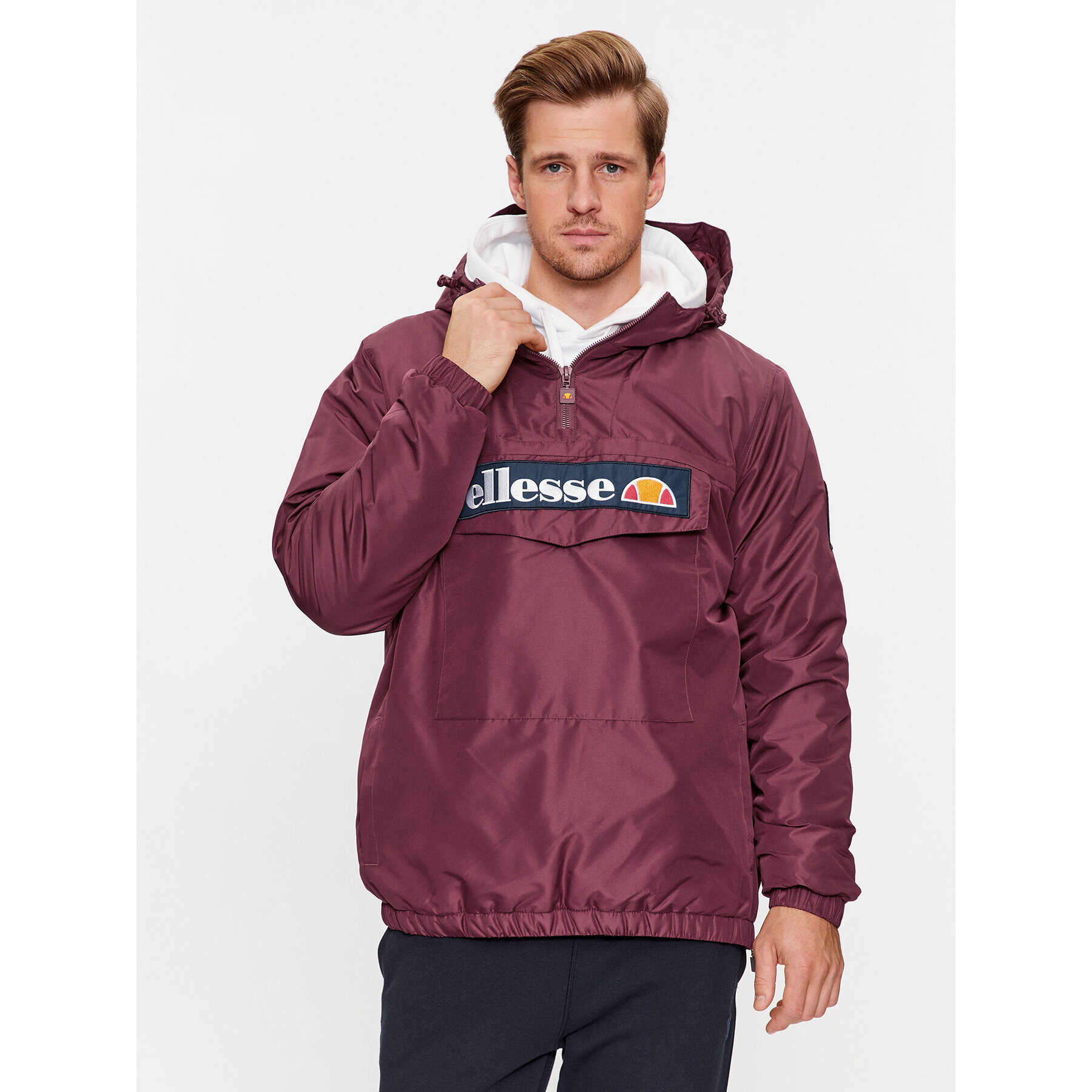 Ellesse Anorák Monterini SHR08149 Bordó Regular Fit - Pepit.hu