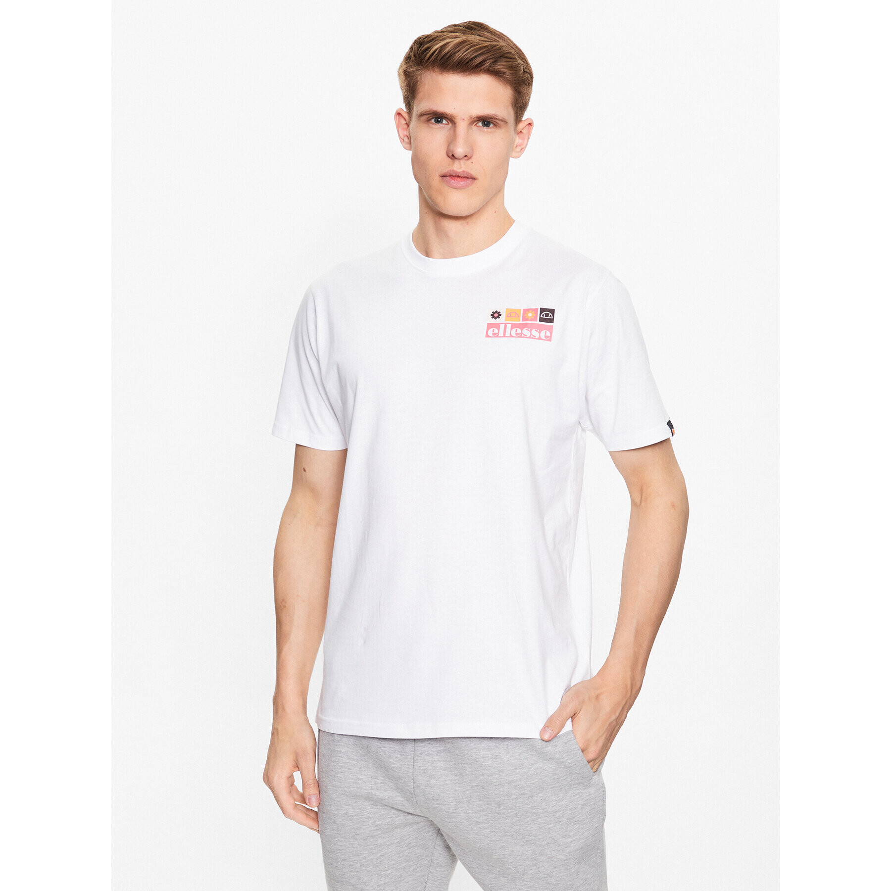 Ellesse Póló Mestiere SHR17638 Fehér Regular Fit - Pepit.hu