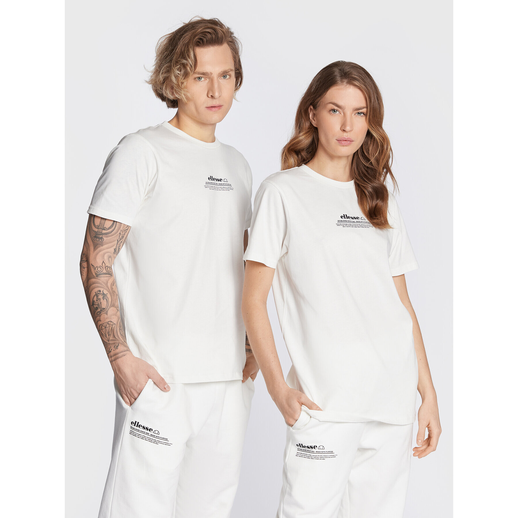 Ellesse Póló Unisex Russano SGP16251 Fehér Regular Fit - Pepit.hu