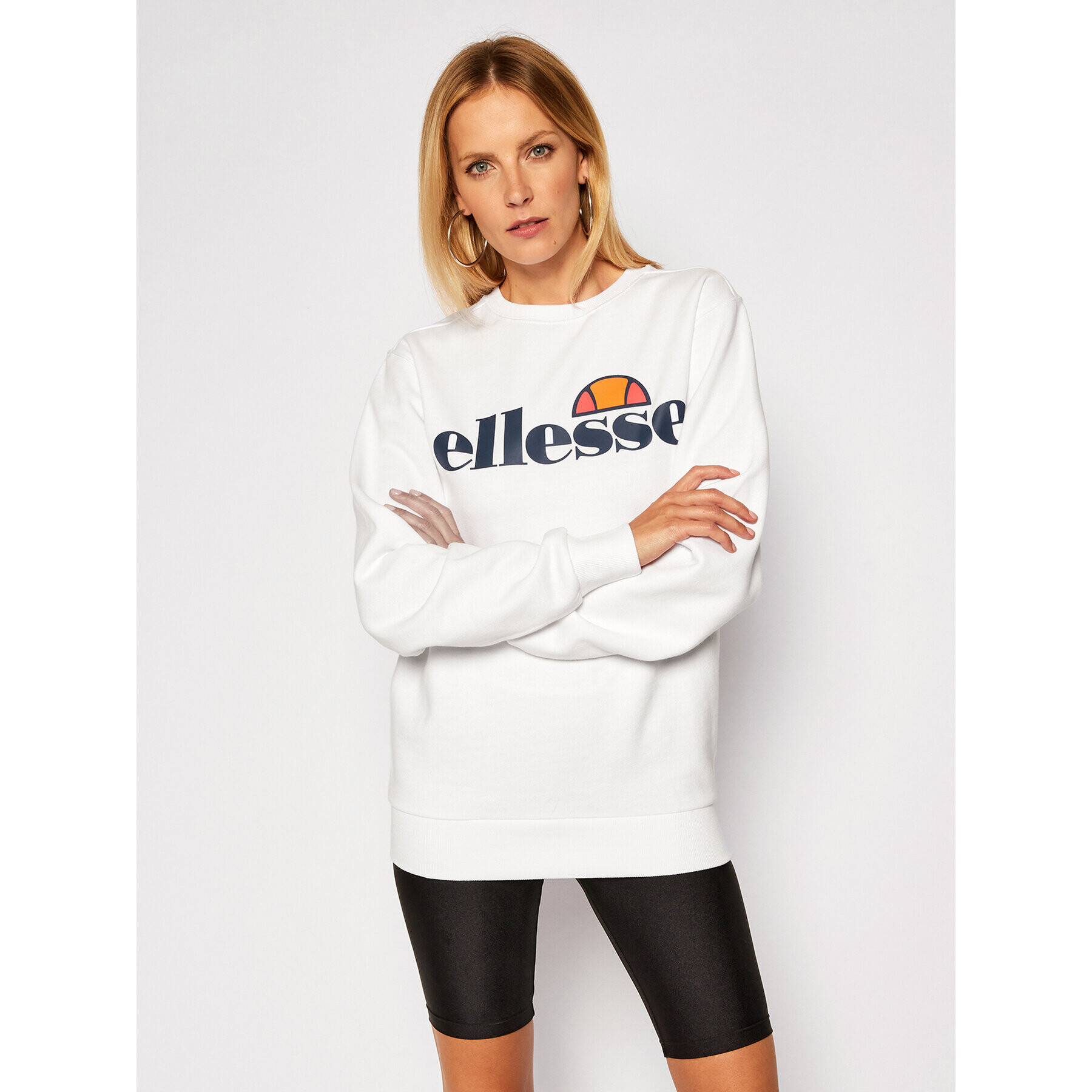 Ellesse Pulóver Agata SGS03238 Fehér Regular Fit - Pepit.hu