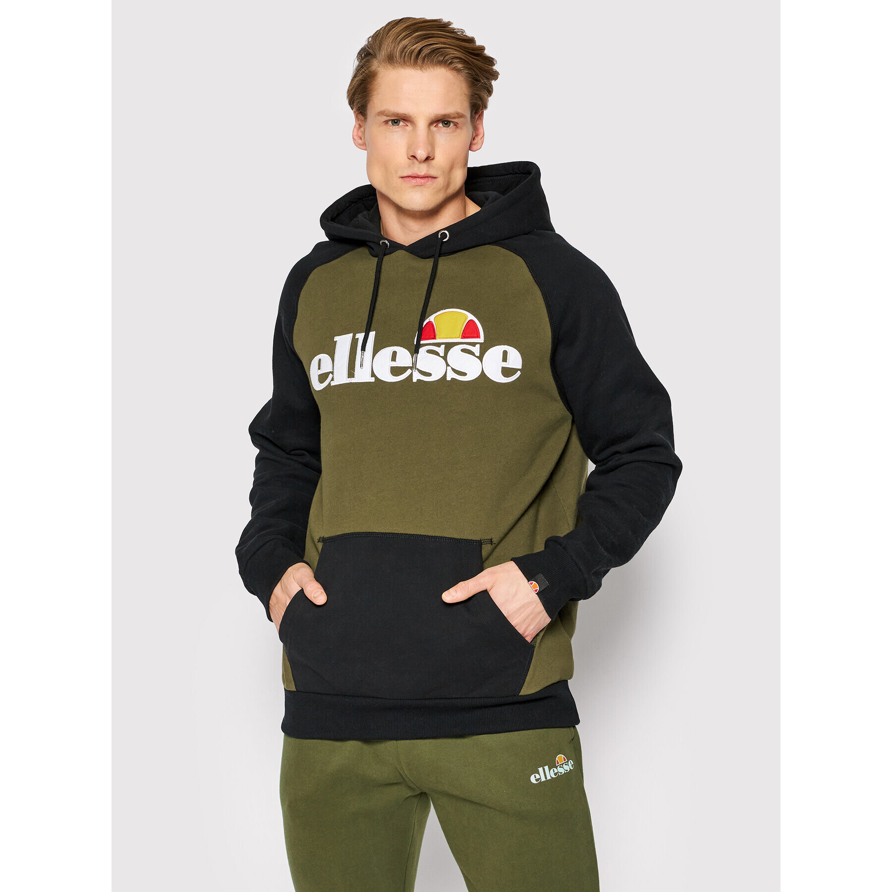 Ellesse Pulóver Taliamento SHM07394 Khaki Regular Fit - Pepit.hu