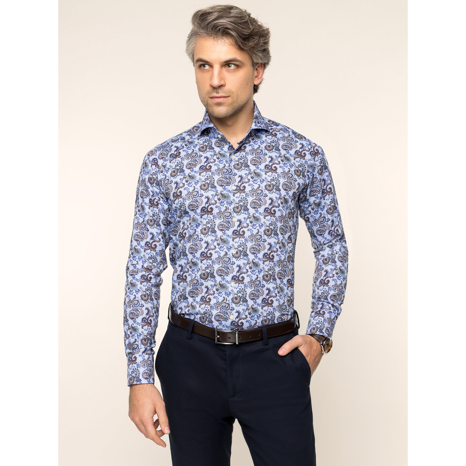 Emanuel Berg Ing Hv-Harvard PEB46480 Kék Slim Fit - Pepit.hu