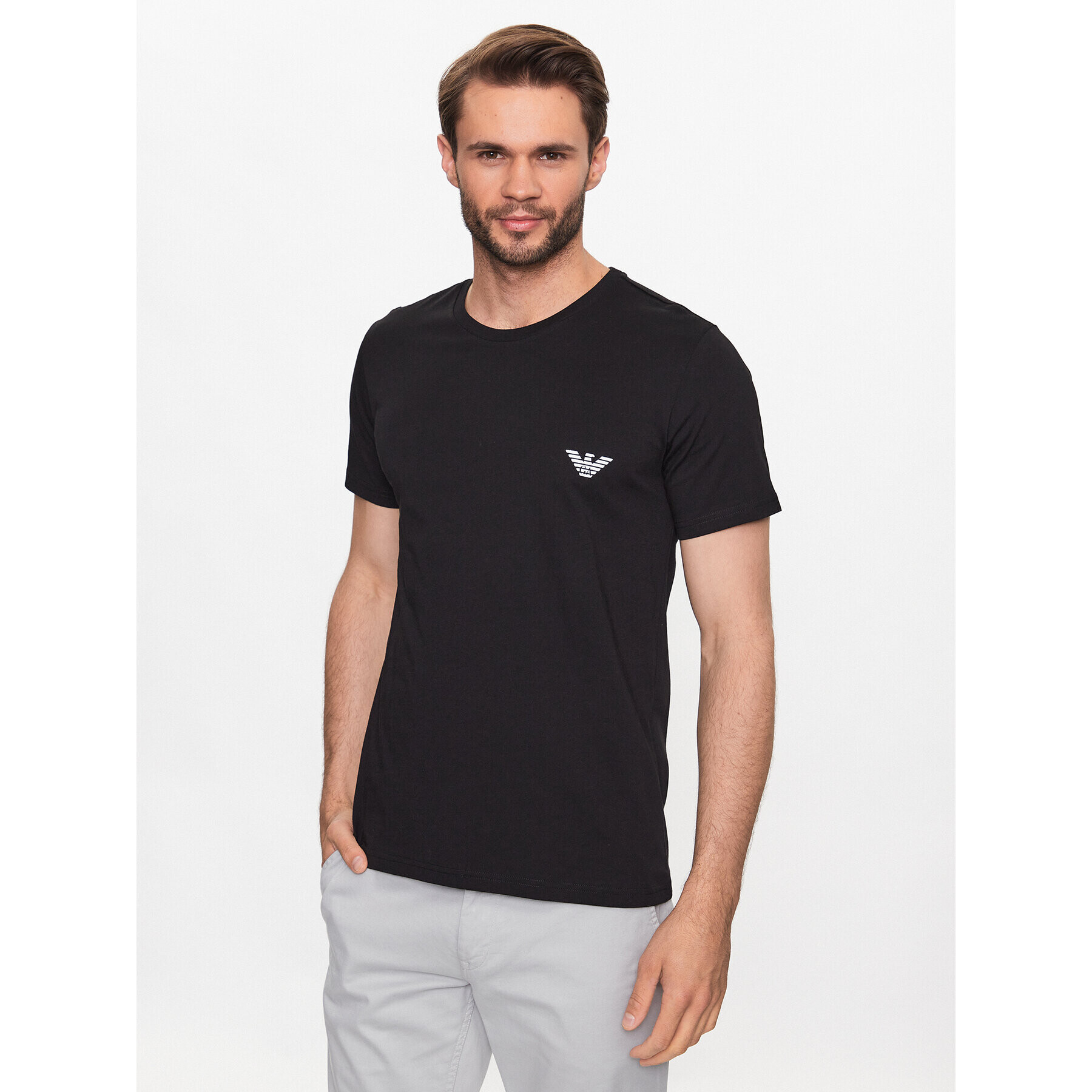 Emporio Armani Póló 211818 3R476 21821 Fekete Regular Fit - Pepit.hu