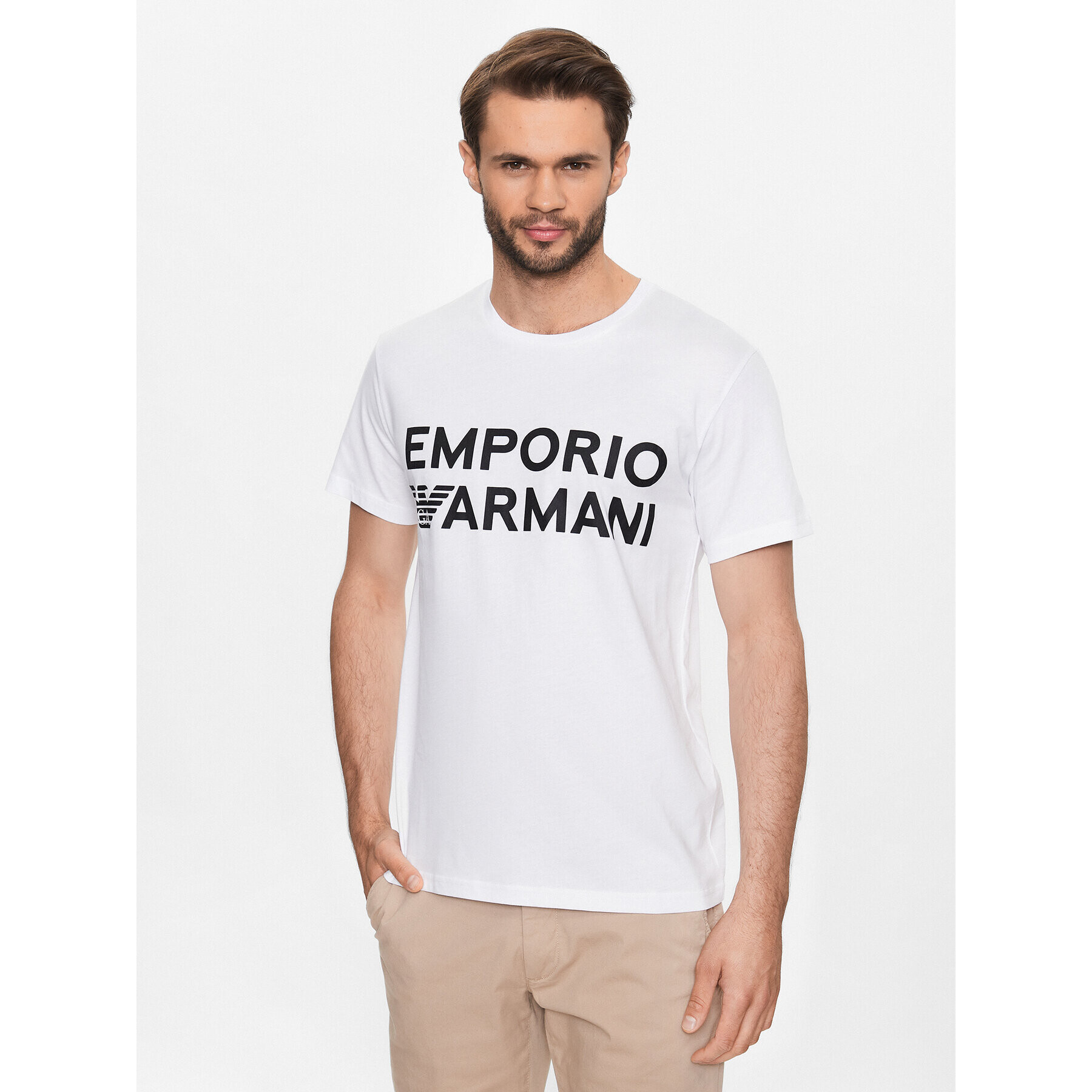 Emporio Armani Póló 211831 3R479 00010 Fehér Regular Fit - Pepit.hu