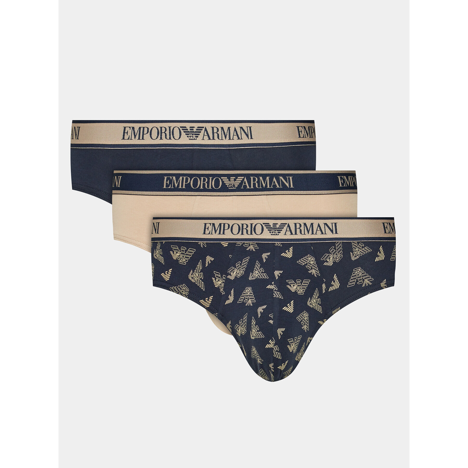 Emporio Armani Underwear 3 darab készlet 111734 3F717 11250 Bézs - Pepit.hu