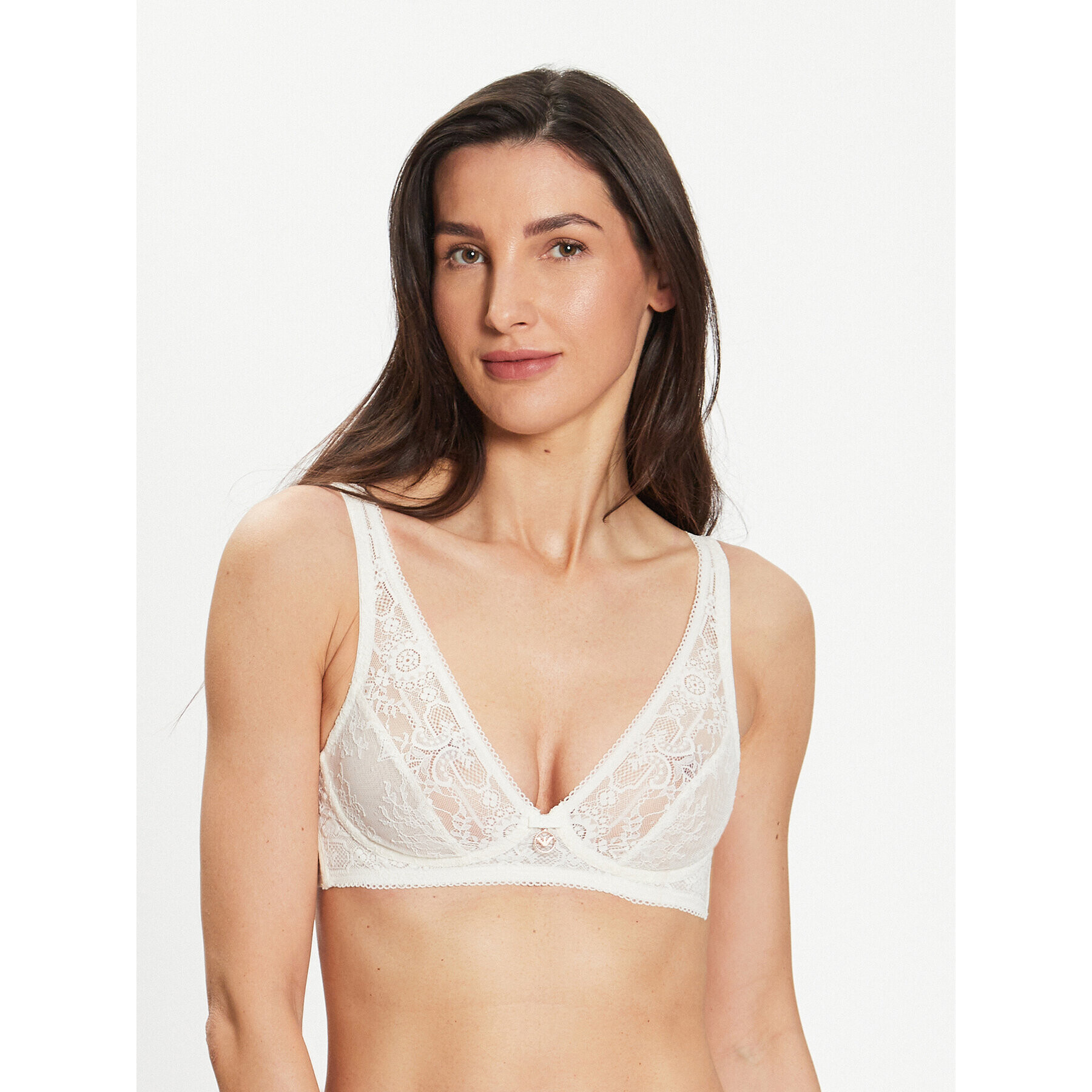 Emporio Armani Underwear Bralette melltartó 164224 3R215 92810 Ekru - Pepit.hu