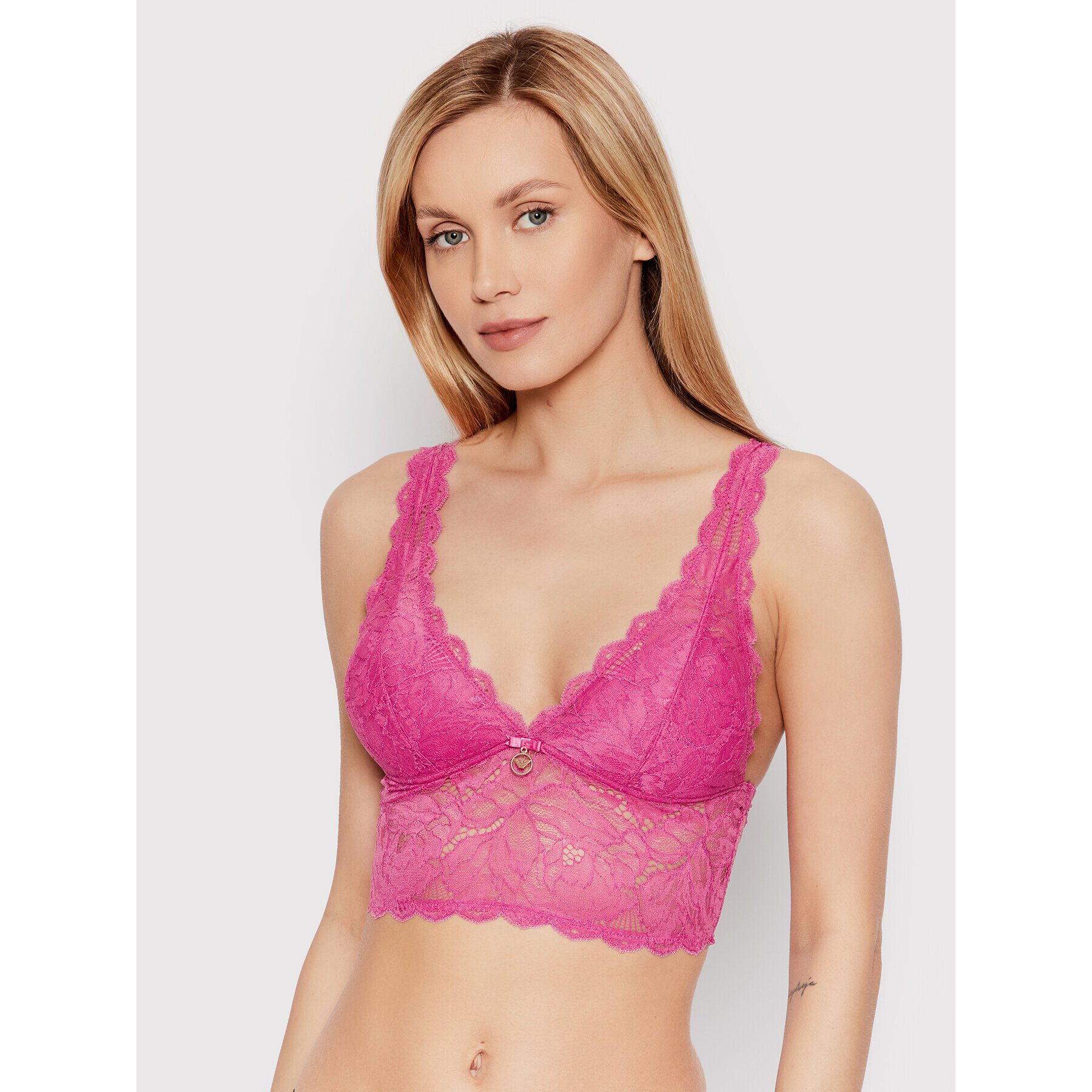 Emporio Armani Underwear Bralette melltartó 164313 2R218 05873 Rózsaszín - Pepit.hu