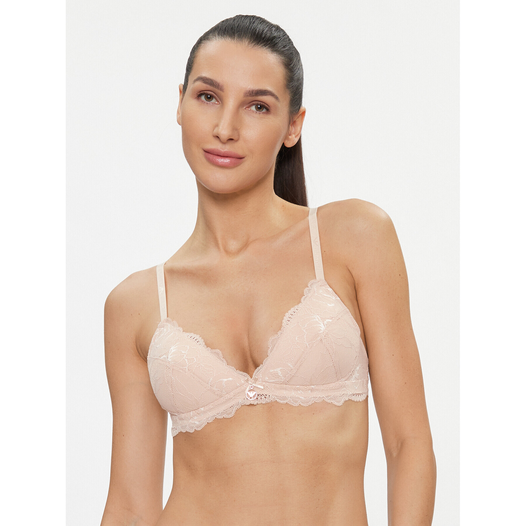 Emporio Armani Underwear Bralette melltartó 164603 3F206 03050 Bézs - Pepit.hu