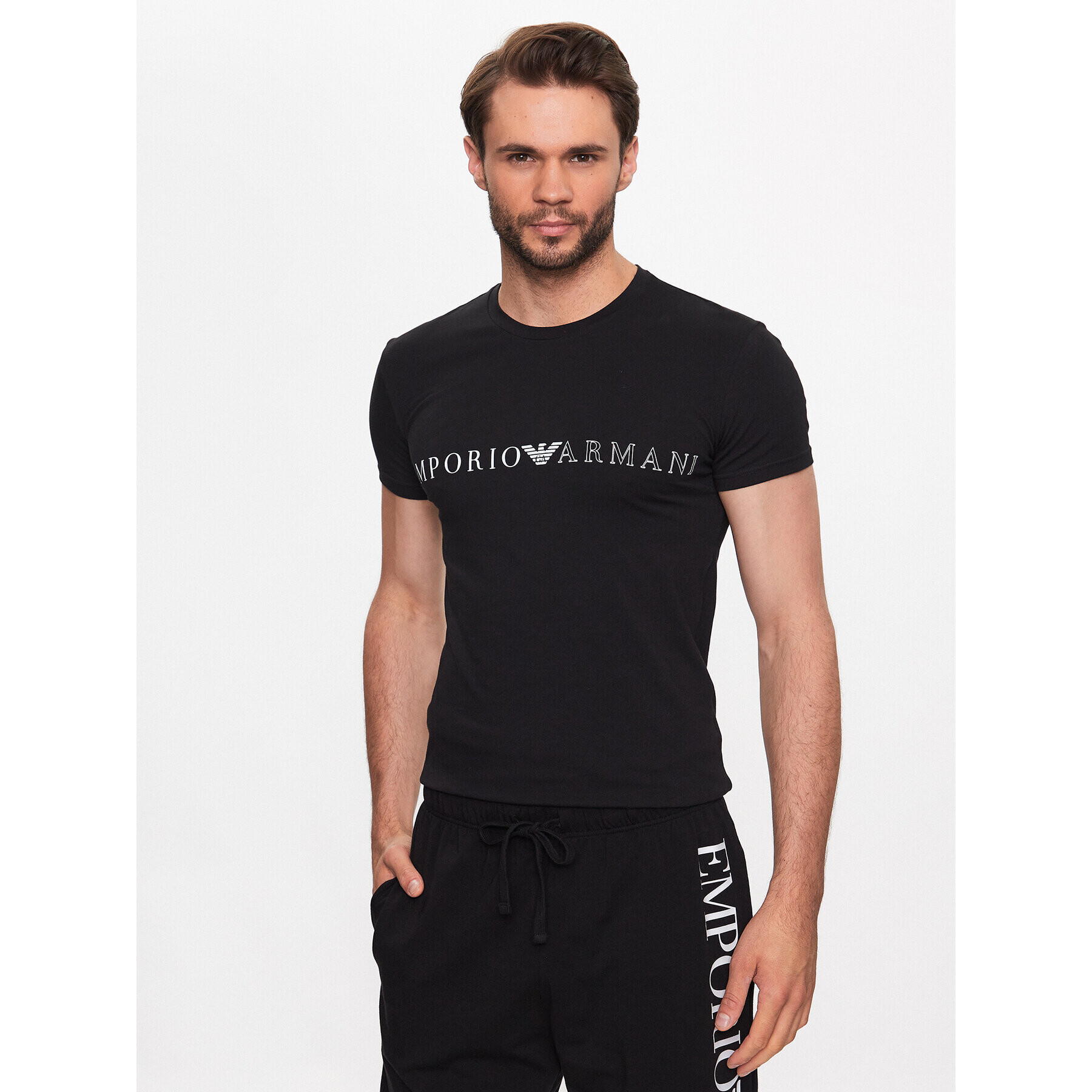 Emporio Armani Underwear Póló 111035 3R729 00020 Fekete Regular Fit - Pepit.hu