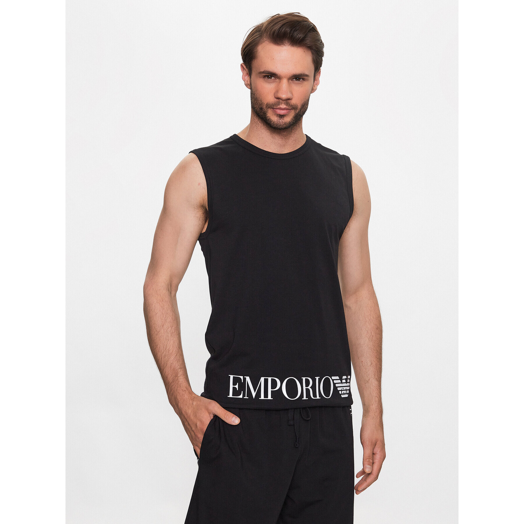 Emporio Armani Underwear Trikó 112018 3R755 00020 Fekete Regular Fit - Pepit.hu