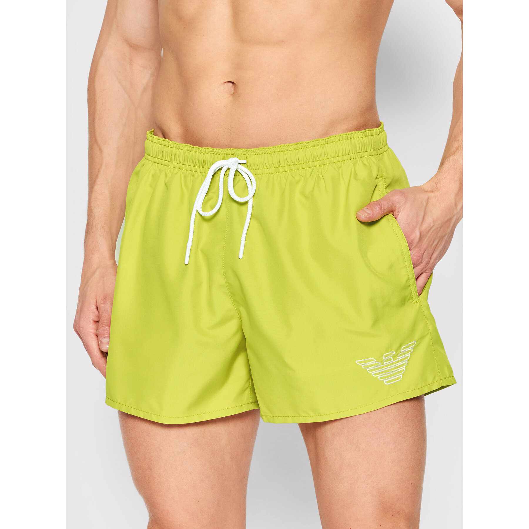 Emporio Armani Underwear Úszónadrág 211752 2R438 14483 Zöld Regular Fit - Pepit.hu