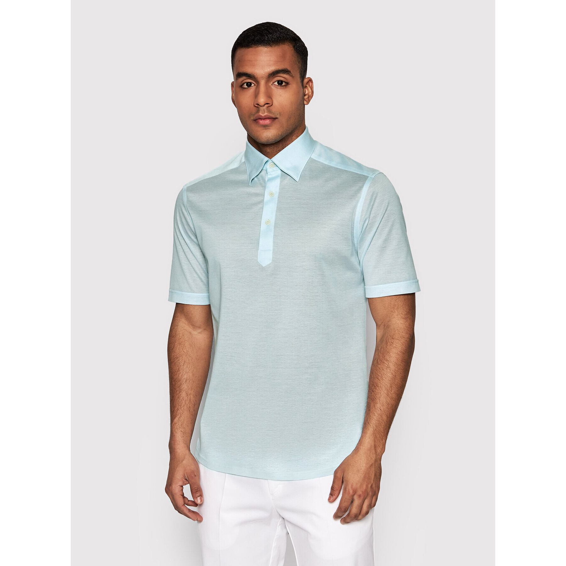 Eton Pólóing 100003113 Zöld Slim Fit - Pepit.hu