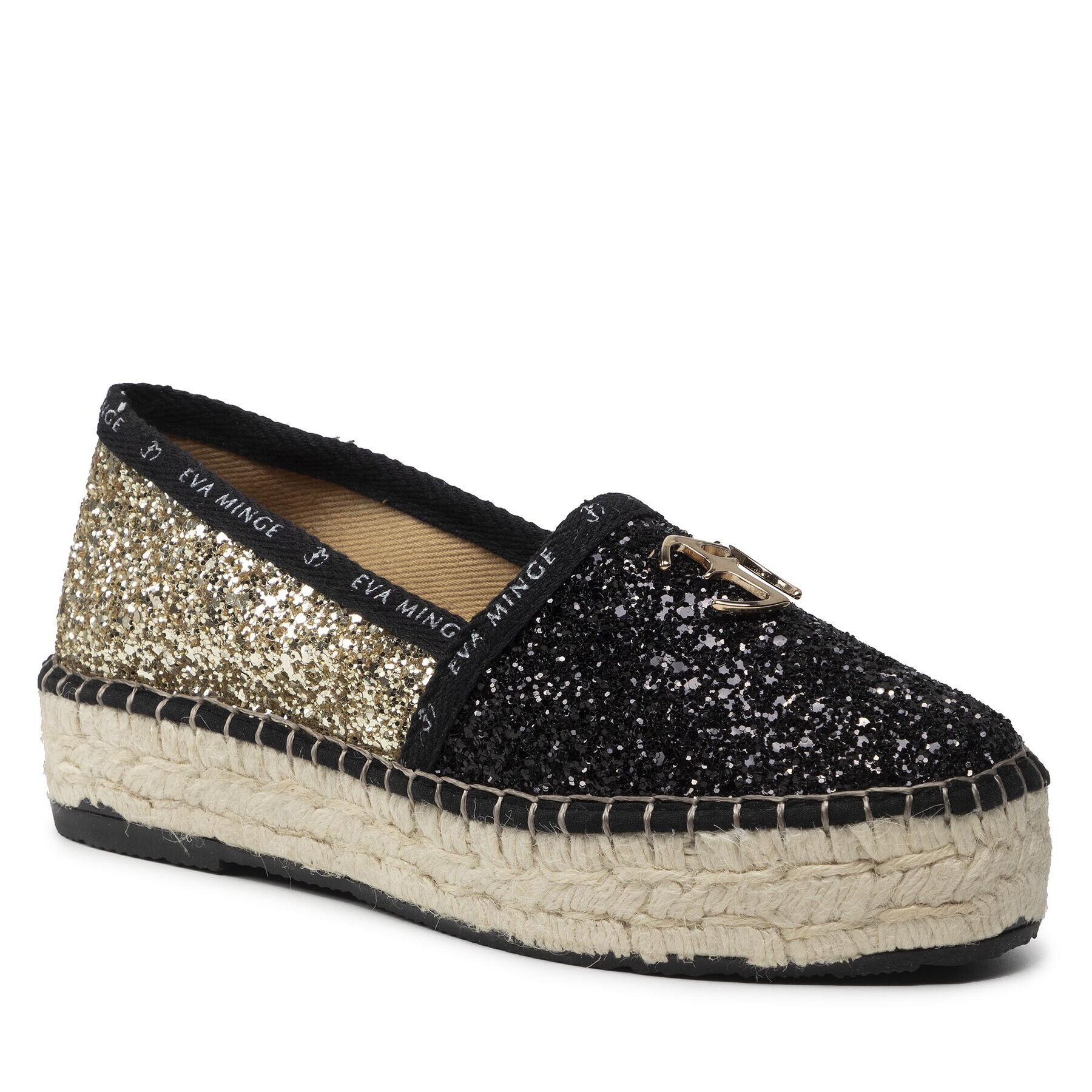 Eva Minge Espadrilles EM-46-11-001465 Fekete - Pepit.hu