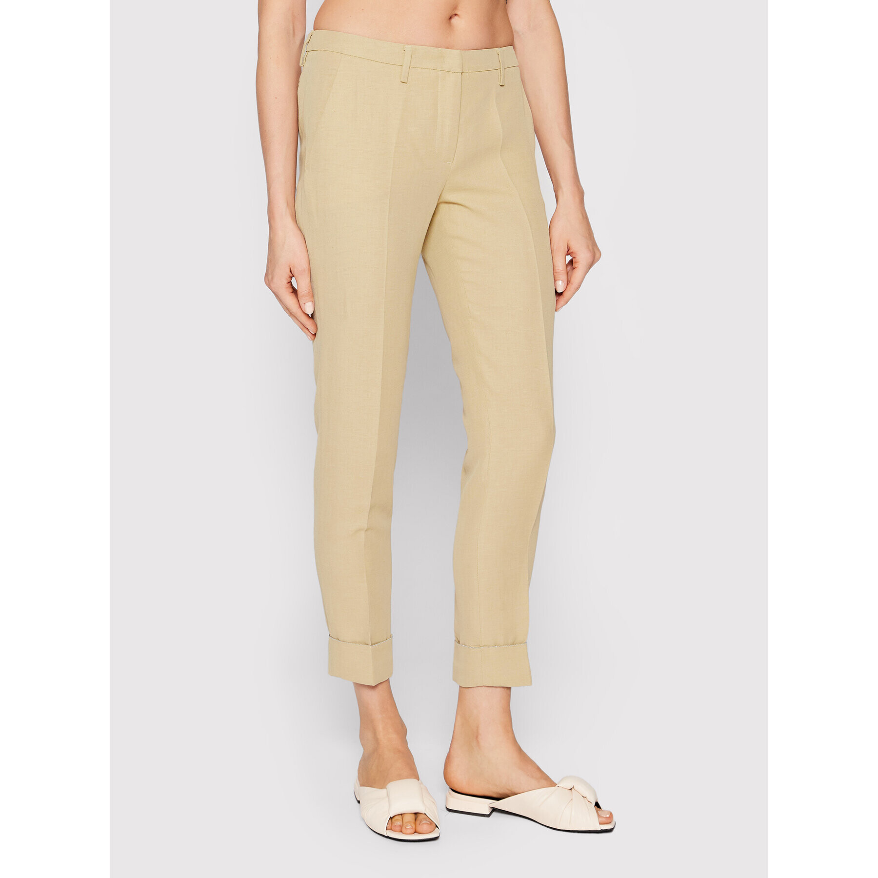 Fabiana Filippi Chinos PAD272B867 Bézs Regular Fit - Pepit.hu