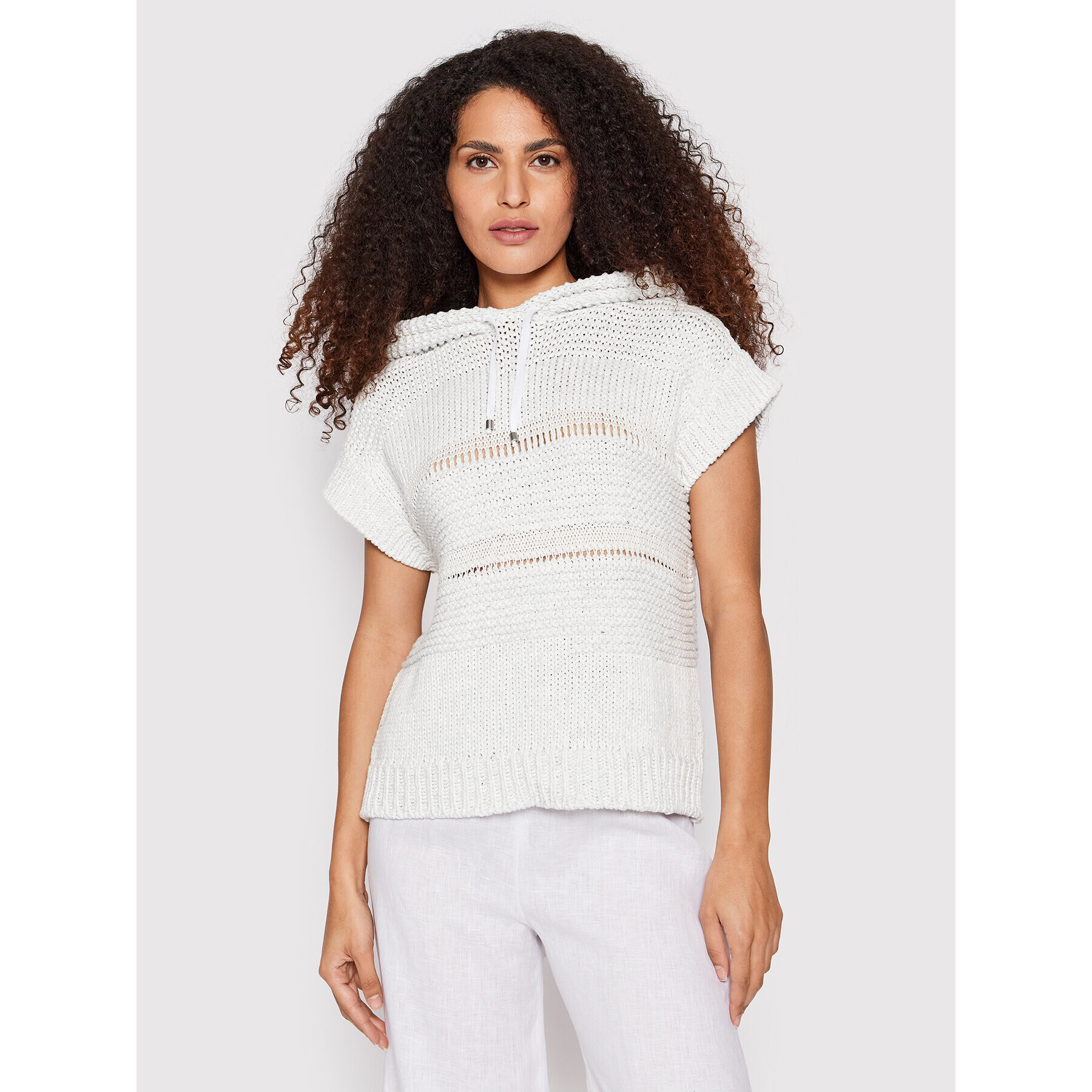 Fabiana Filippi Sweater MAD272W089 Szürke Regular Fit - Pepit.hu