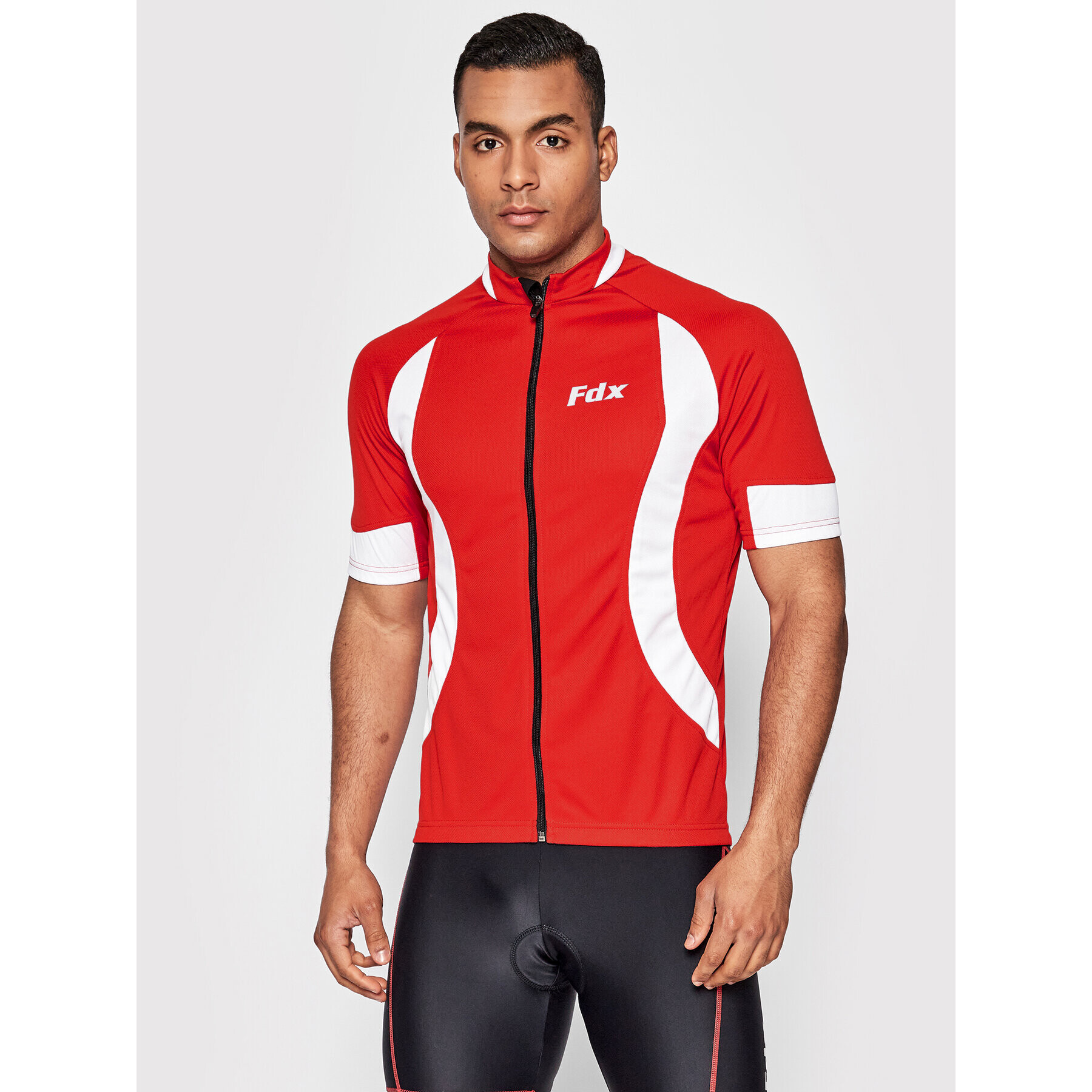 FDX Kerékpáros mez Race Quality 1090 Piros Slim Fit - Pepit.hu