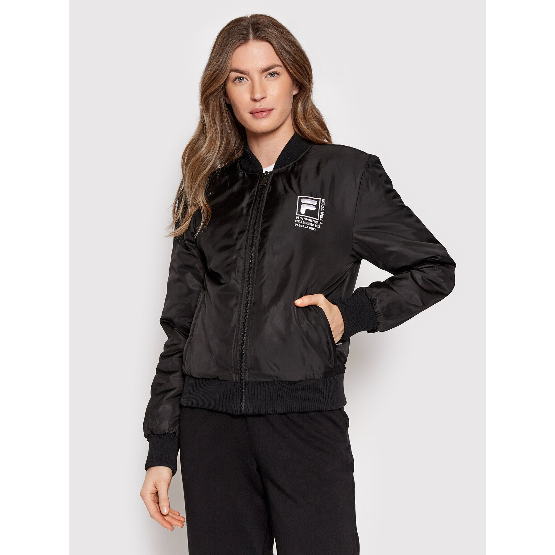 Fila Bomber dzseki Rach 689336 Fekete Relaxed Fit - Pepit.hu