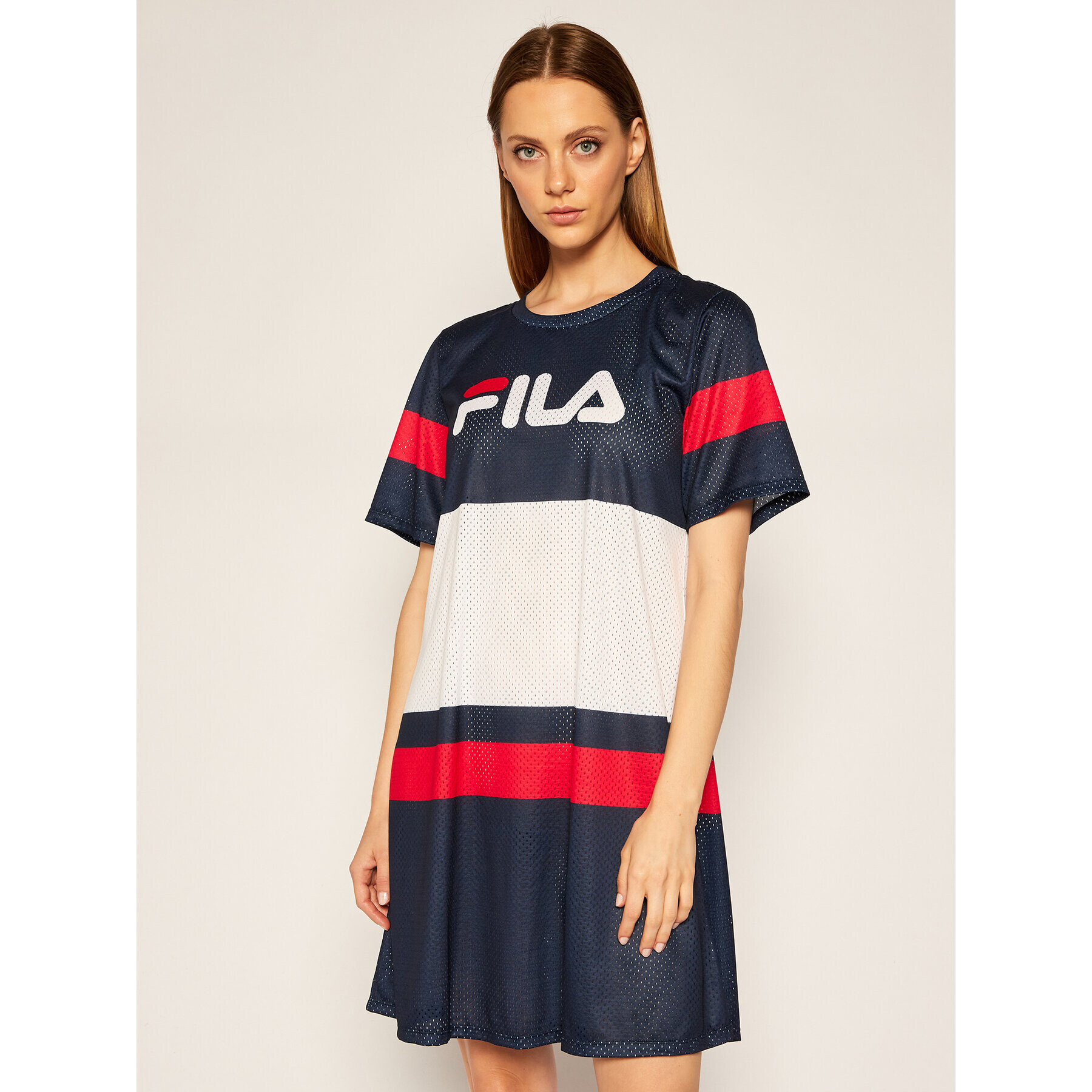 Fila Hétköznapi ruha Basanti Tee 687498 Sötétkék Regular Fit - Pepit.hu