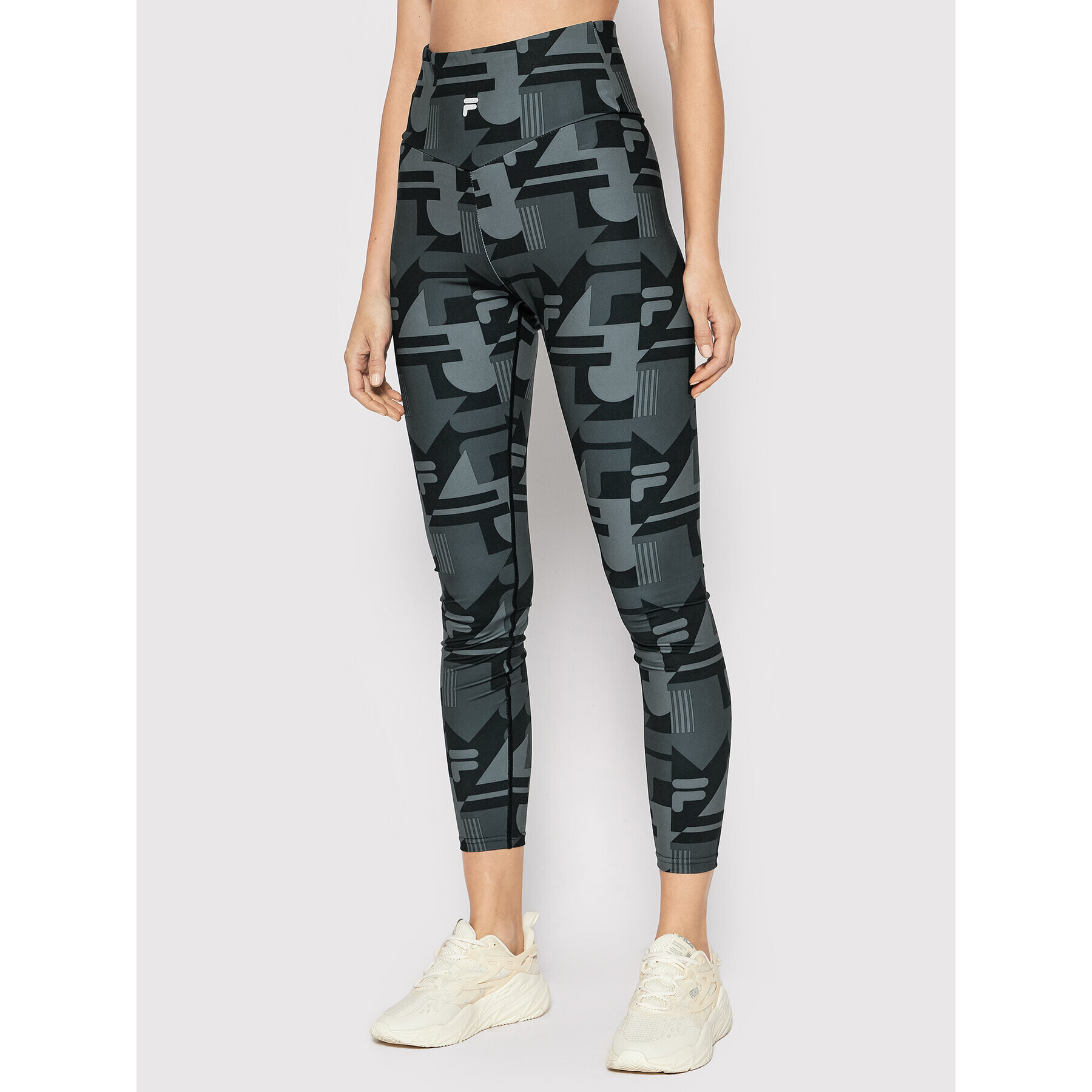 Fila Leggings Regusa Aop FAW0052 Szürke Slim Fit - Pepit.hu