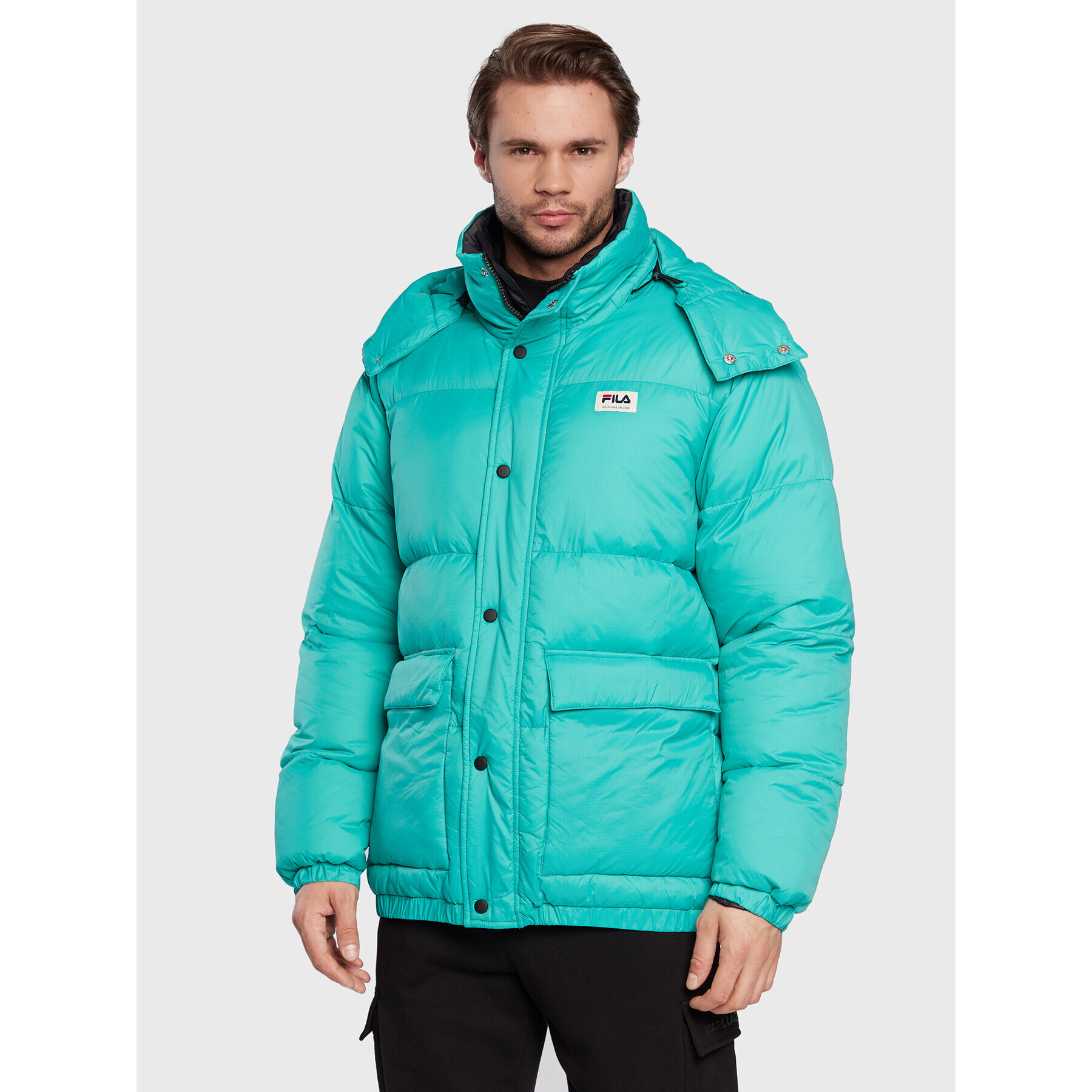 Fila Pehelykabát Tirebolu FAM0143 Zöld Oversize - Pepit.hu