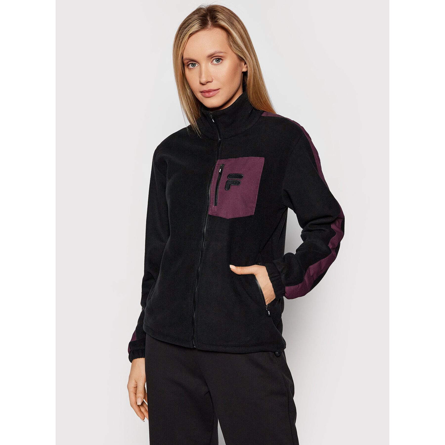 Fila Polár kabát Rina 689402 Fekete Regular Fit - Pepit.hu