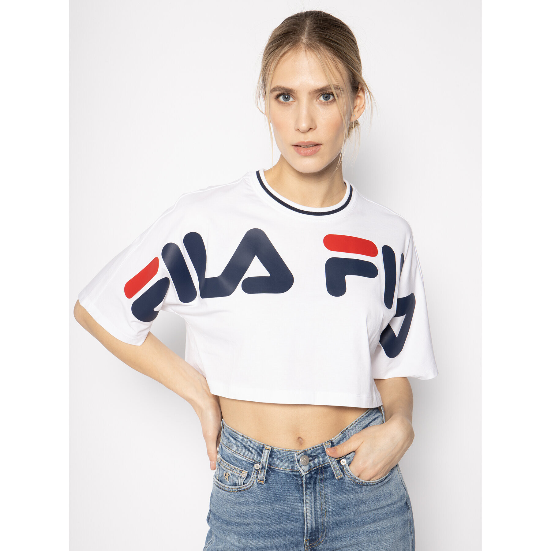 Fila Póló Barr 687497 Fehér Oversize - Pepit.hu