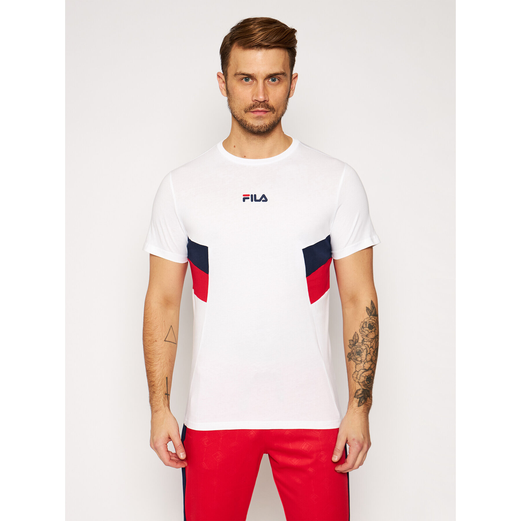 Fila Póló Barry Tee 687482 Fehér Regular Fit - Pepit.hu