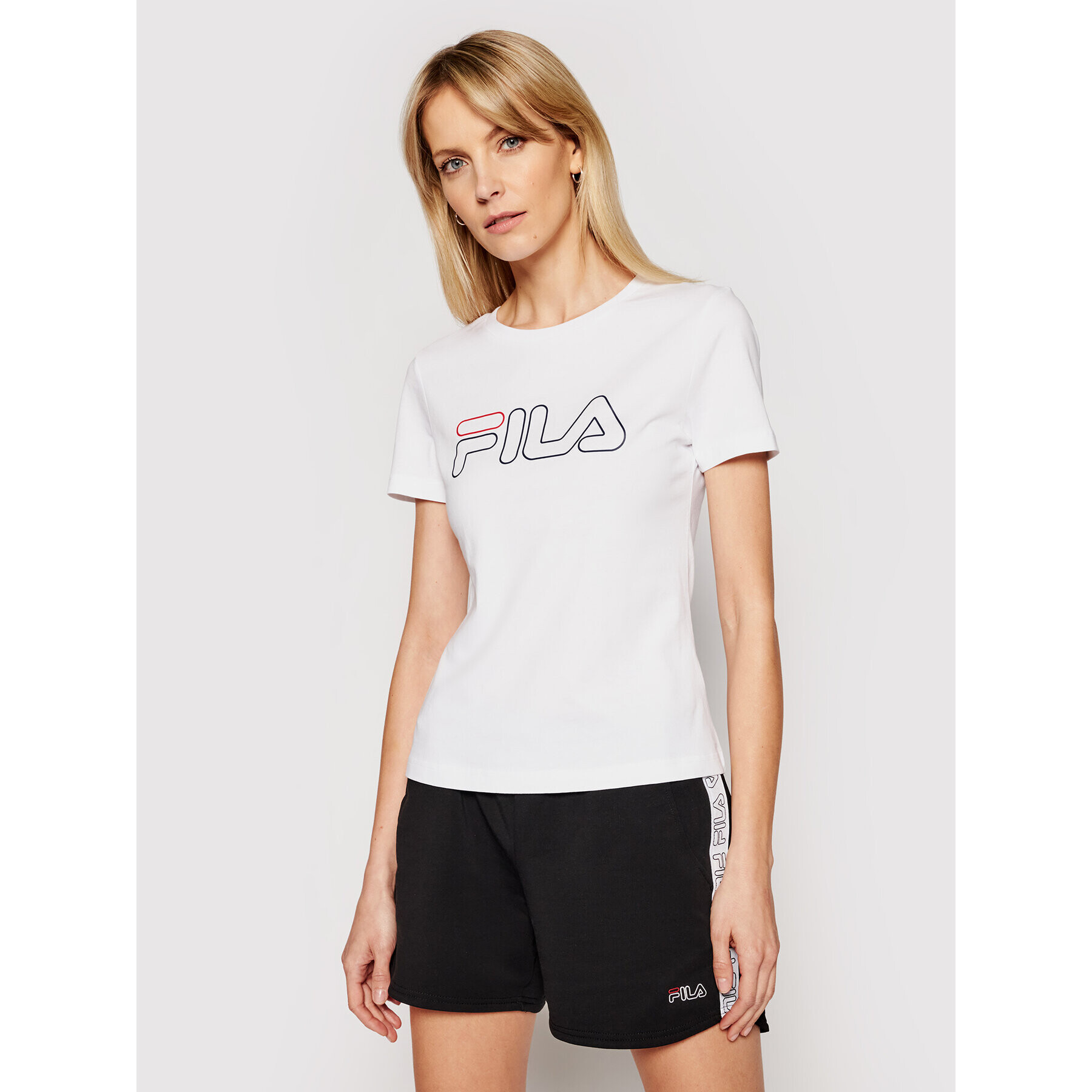 Fila Póló Ladan Tee 683179 Fehér Regular Fit - Pepit.hu