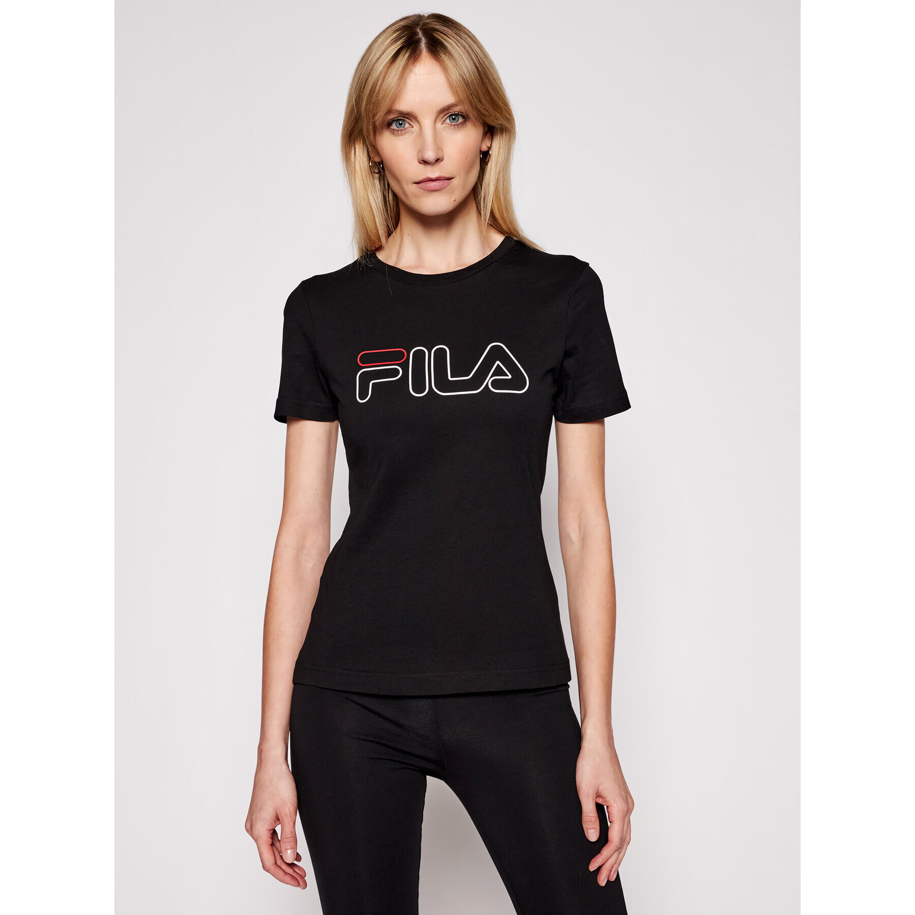 Fila Póló Ladan Tee 683179 Fekete Regular Fit - Pepit.hu