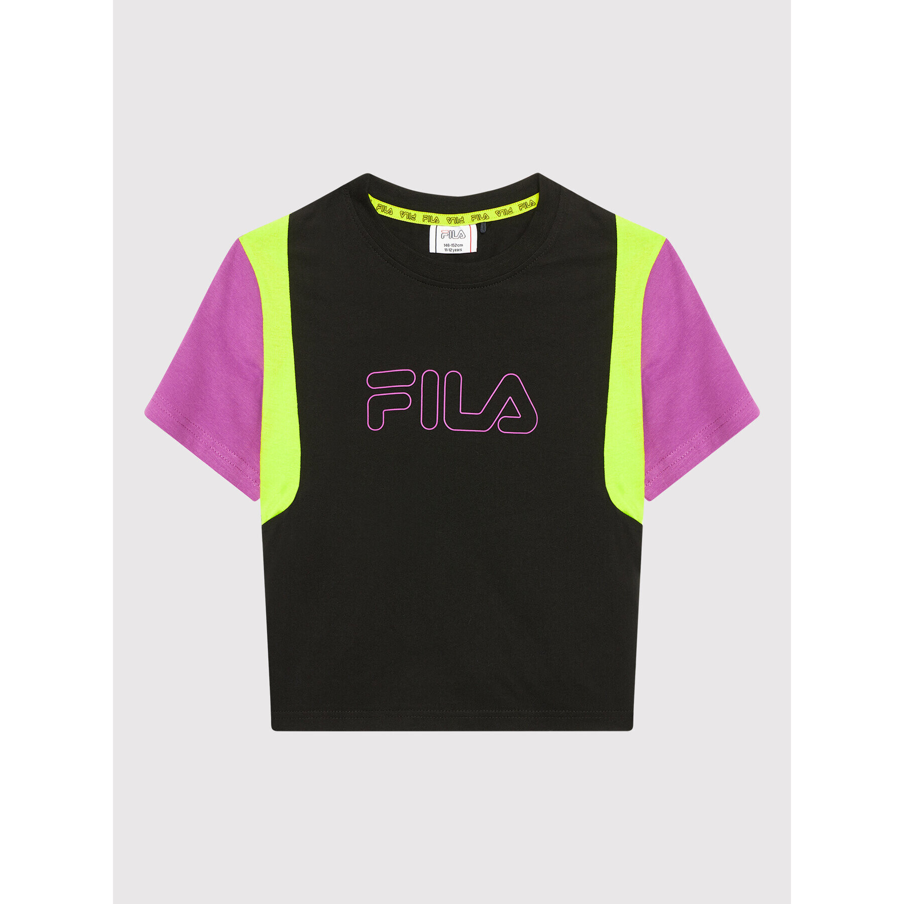 Fila Póló Samara Blocked 683419 Fekete Regular Fit - Pepit.hu