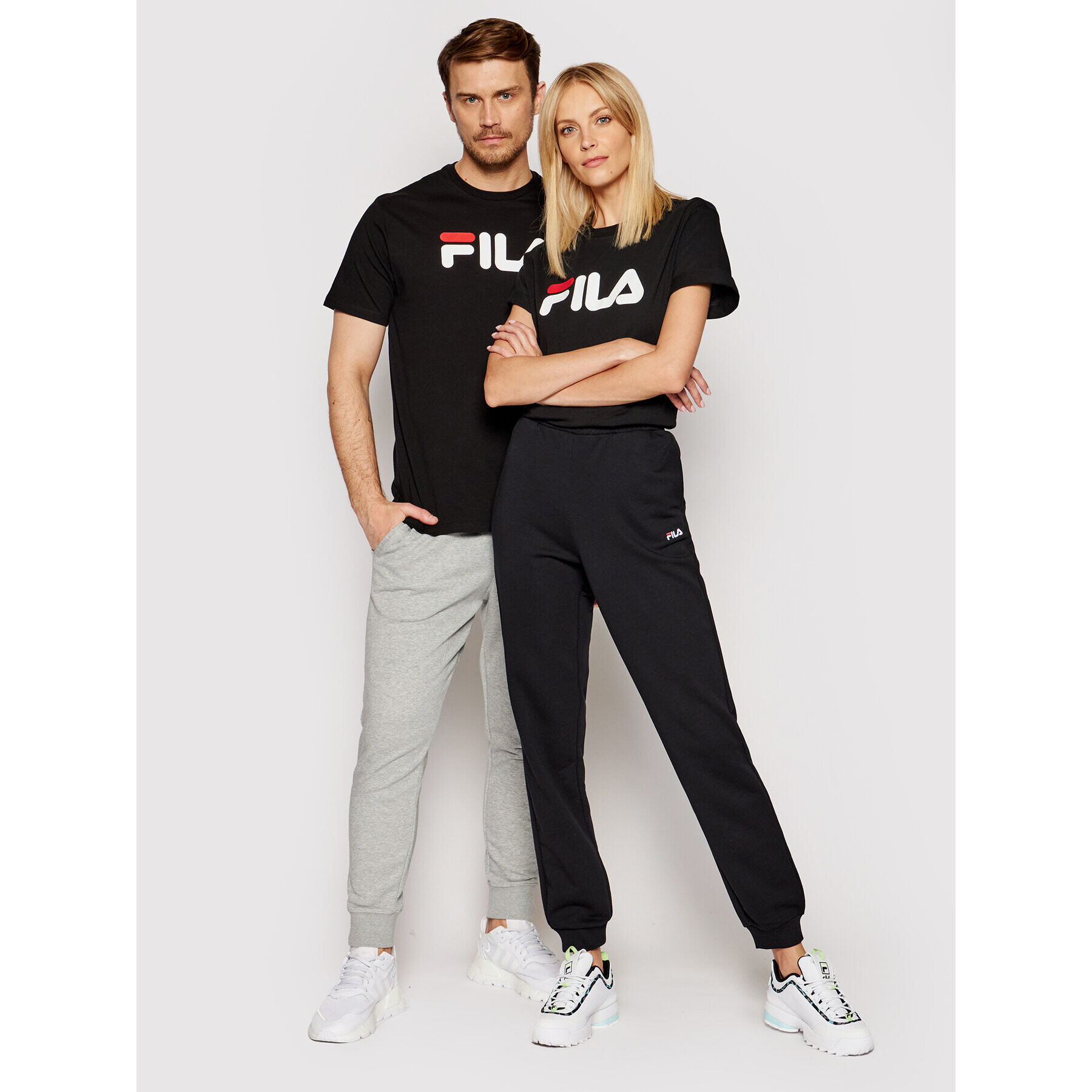 Fila Póló Unisex 681093 Fekete Regular Fit - Pepit.hu