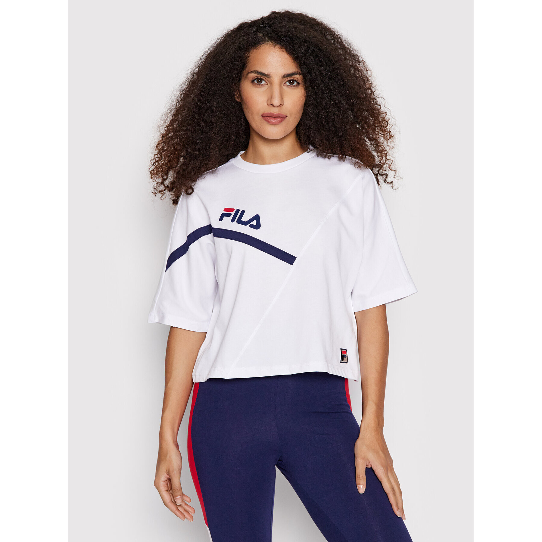 Fila Póló Zug FAW0156 Fehér Cropped Fit - Pepit.hu