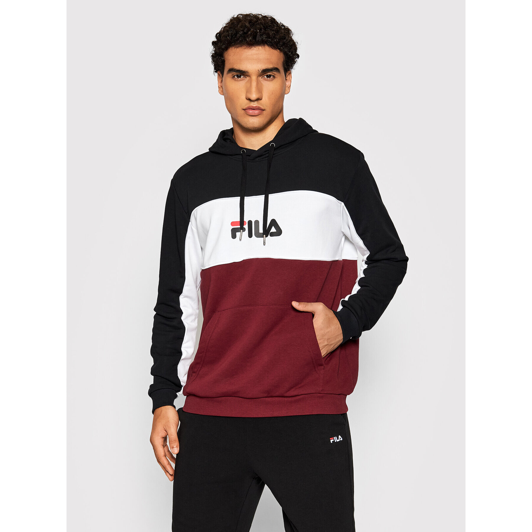 Fila Pulóver Analu 688466 Bordó Regular Fit - Pepit.hu