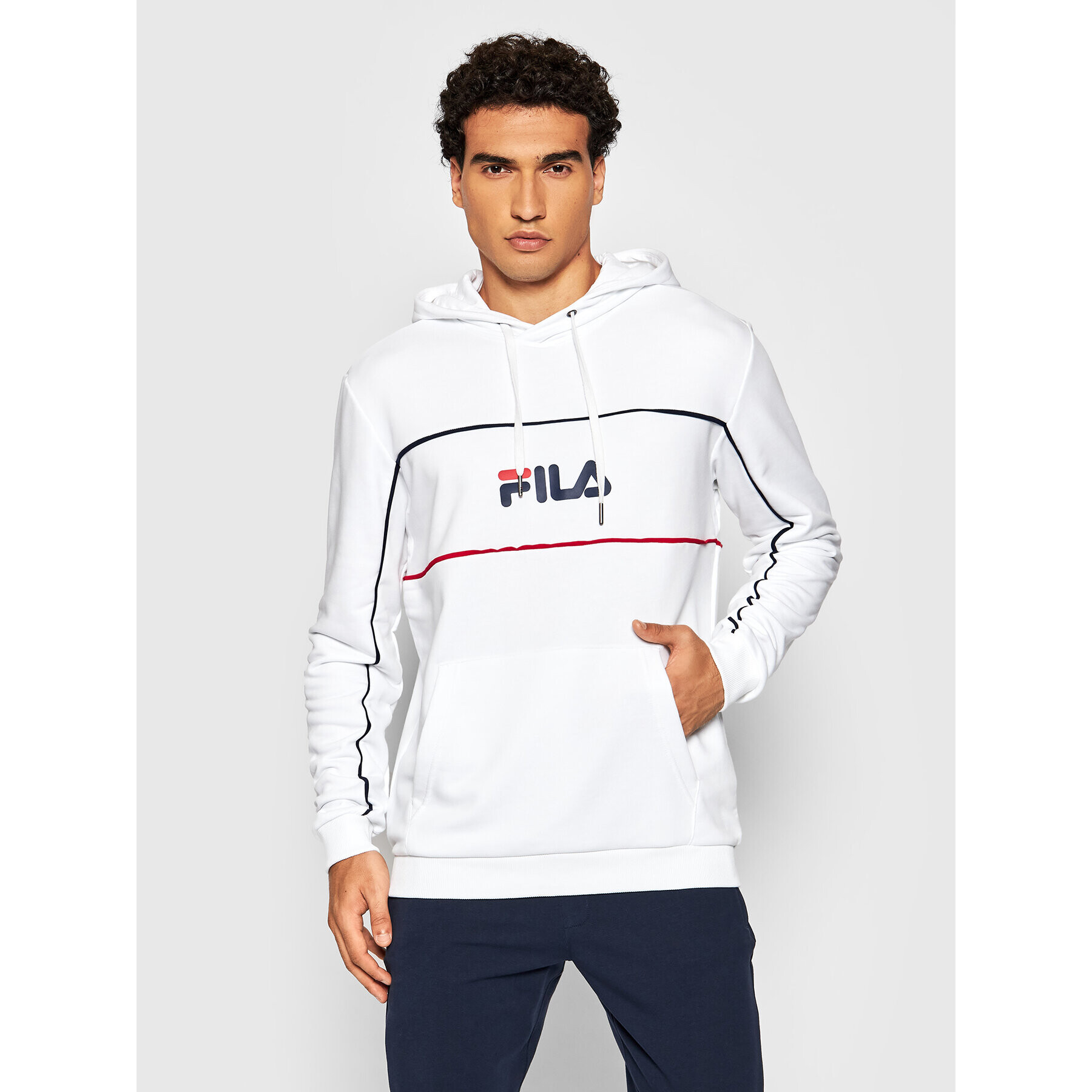 Fila Pulóver Analu 688466 Fehér Regular Fit - Pepit.hu