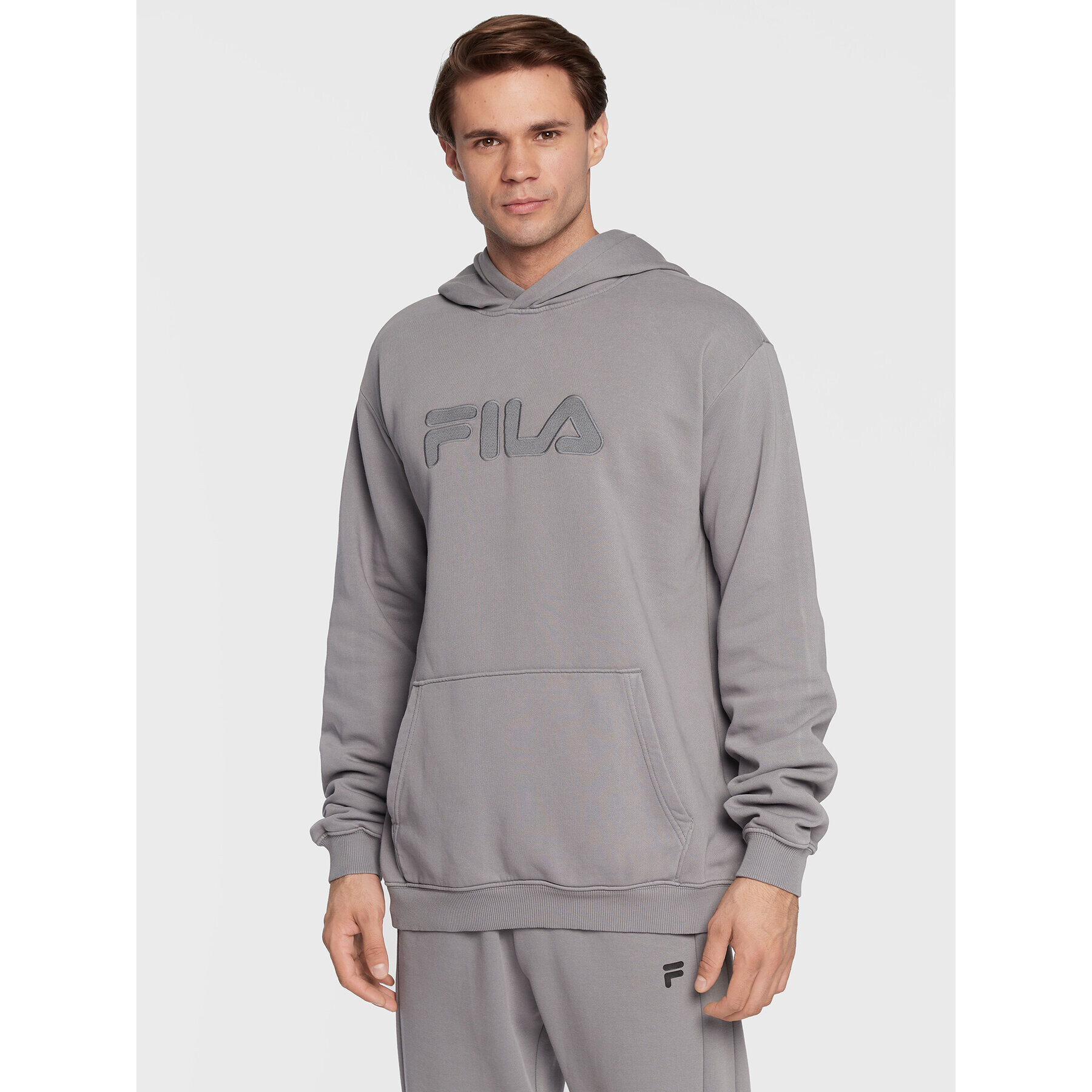 Fila Pulóver Bischkek FAM0277 Szürke Regular Fit - Pepit.hu