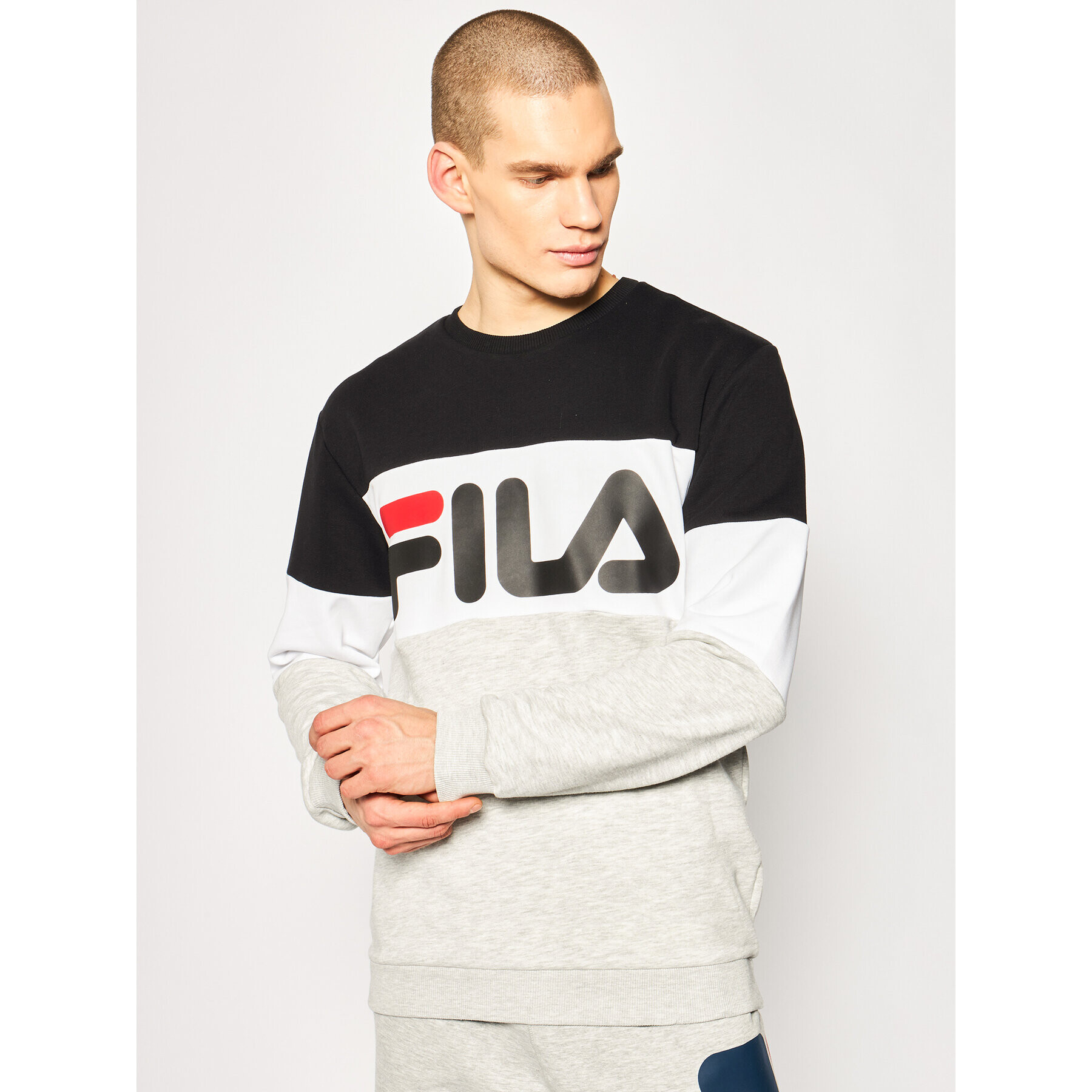 Fila Pulóver Straight 688050 Színes Regular Fit - Pepit.hu